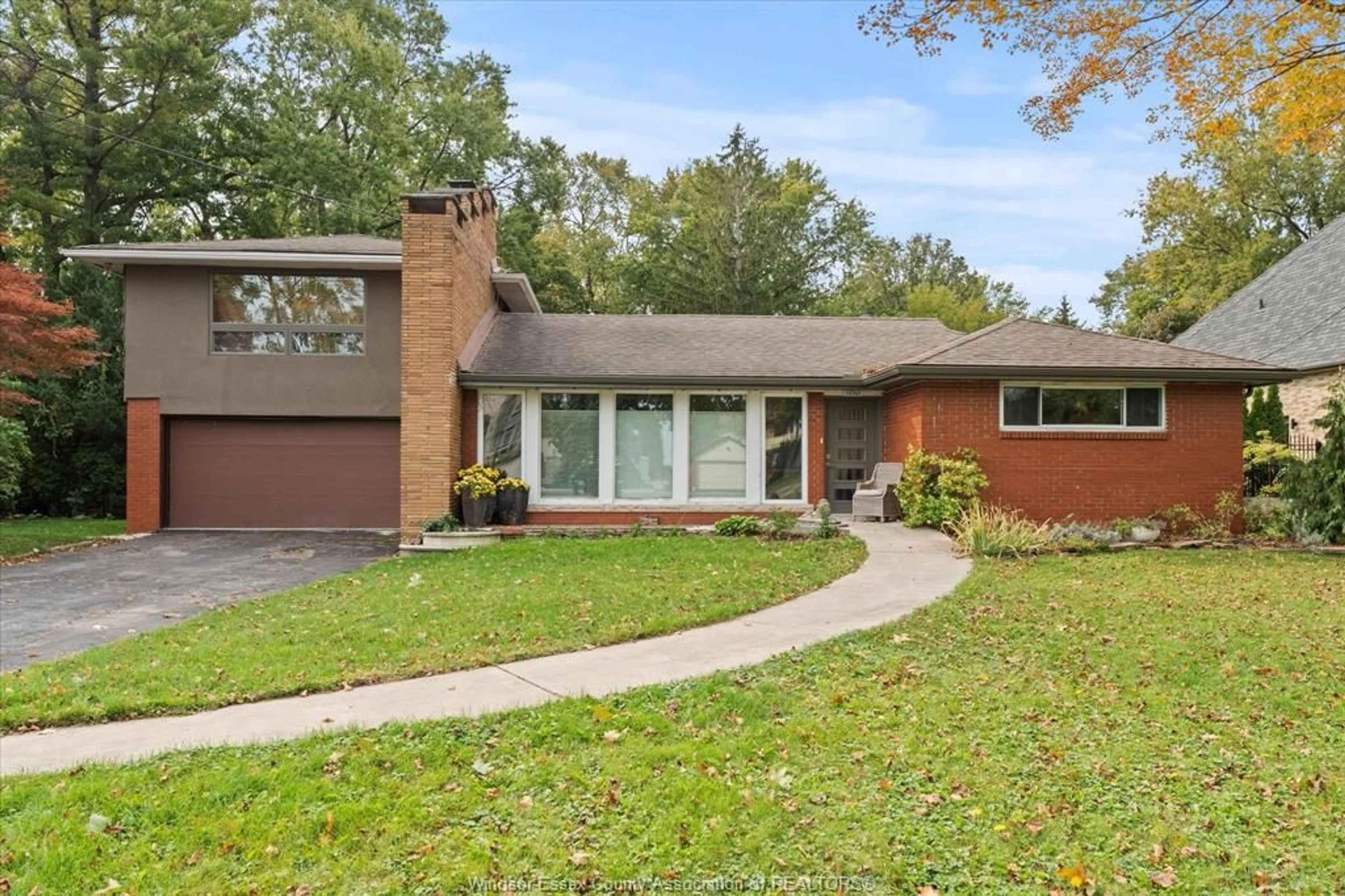 Home with brick exterior material, street for 13961 RIVERSIDE Dr, Tecumseh Ontario N8N 1B7