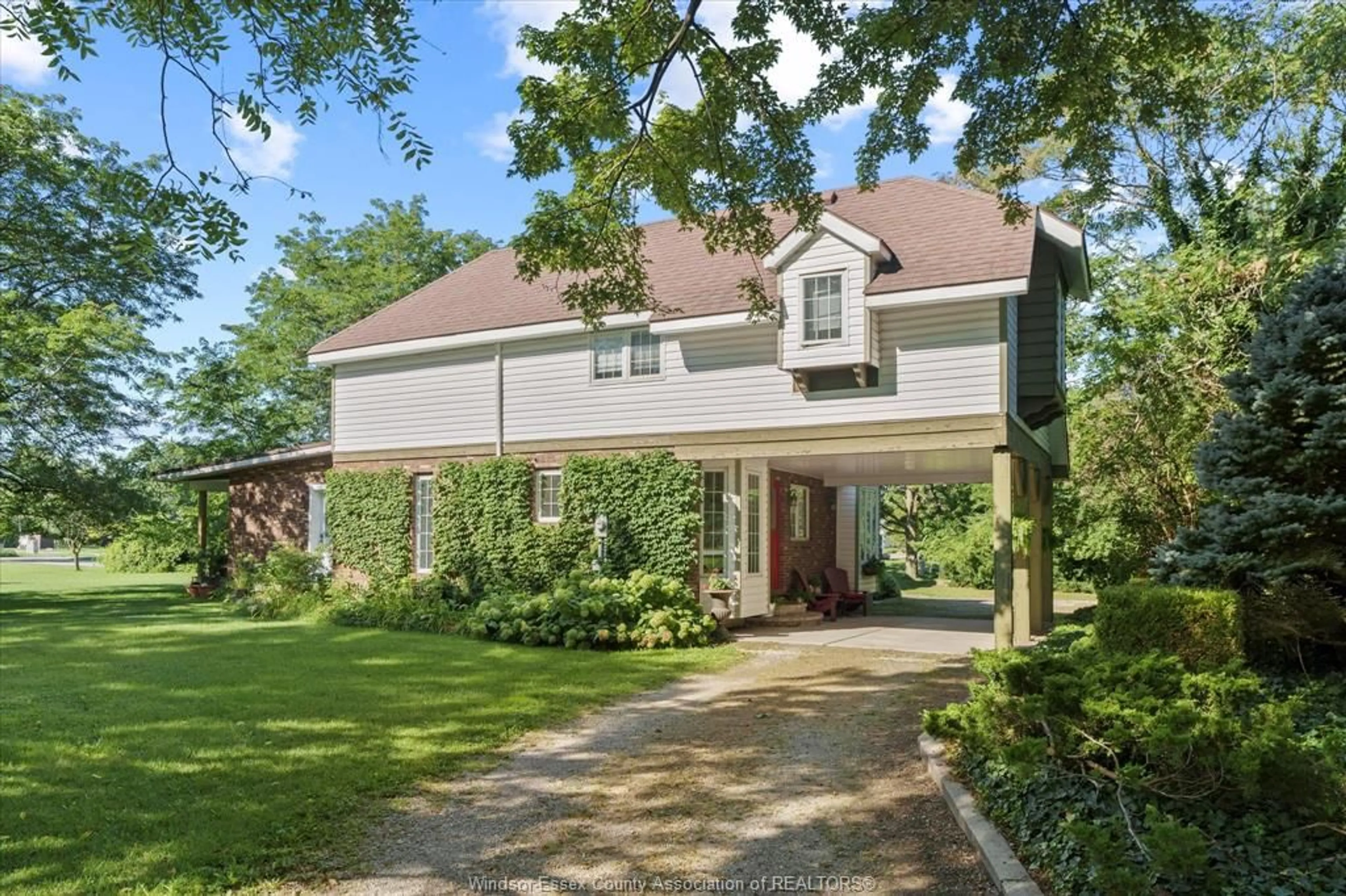Home with brick exterior material, street for 438 County Road 8, Gosfield North Ontario N0R 1V0