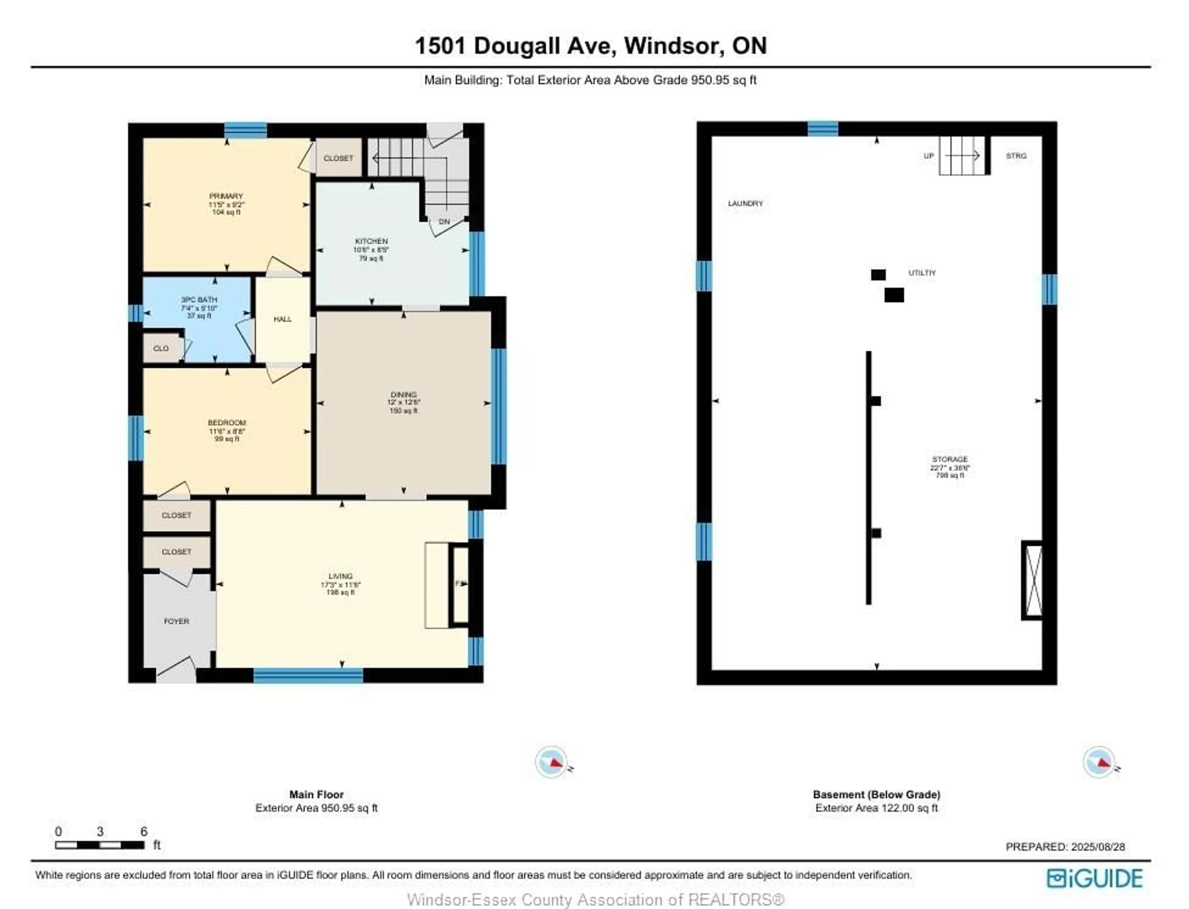 Floor plan for 1501 DOUGALL Ave, Windsor Ontario N8X 1S2