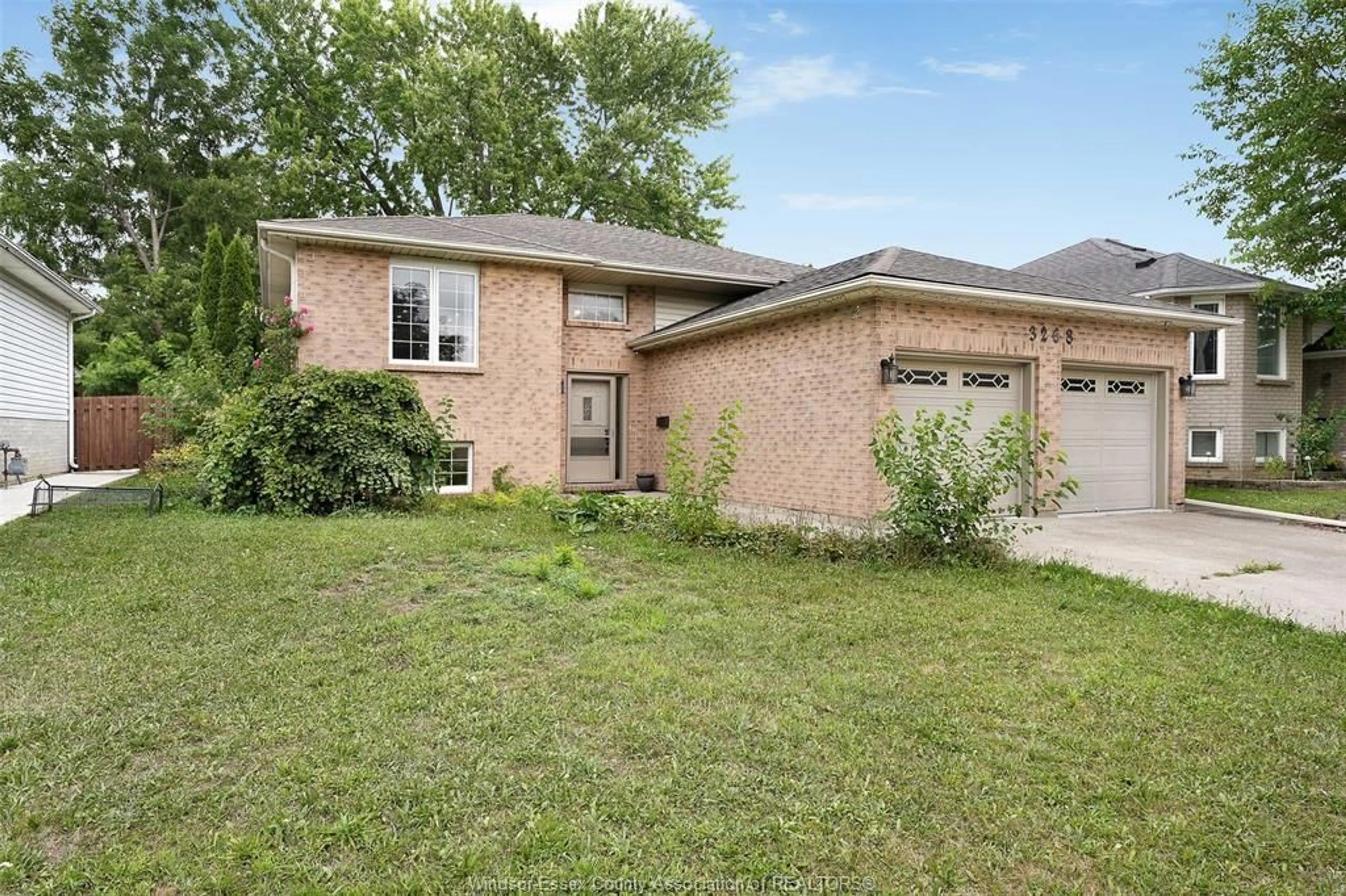 Home with brick exterior material, street for 3268 ROBINET Rd, Windsor Ontario N8R 2J6