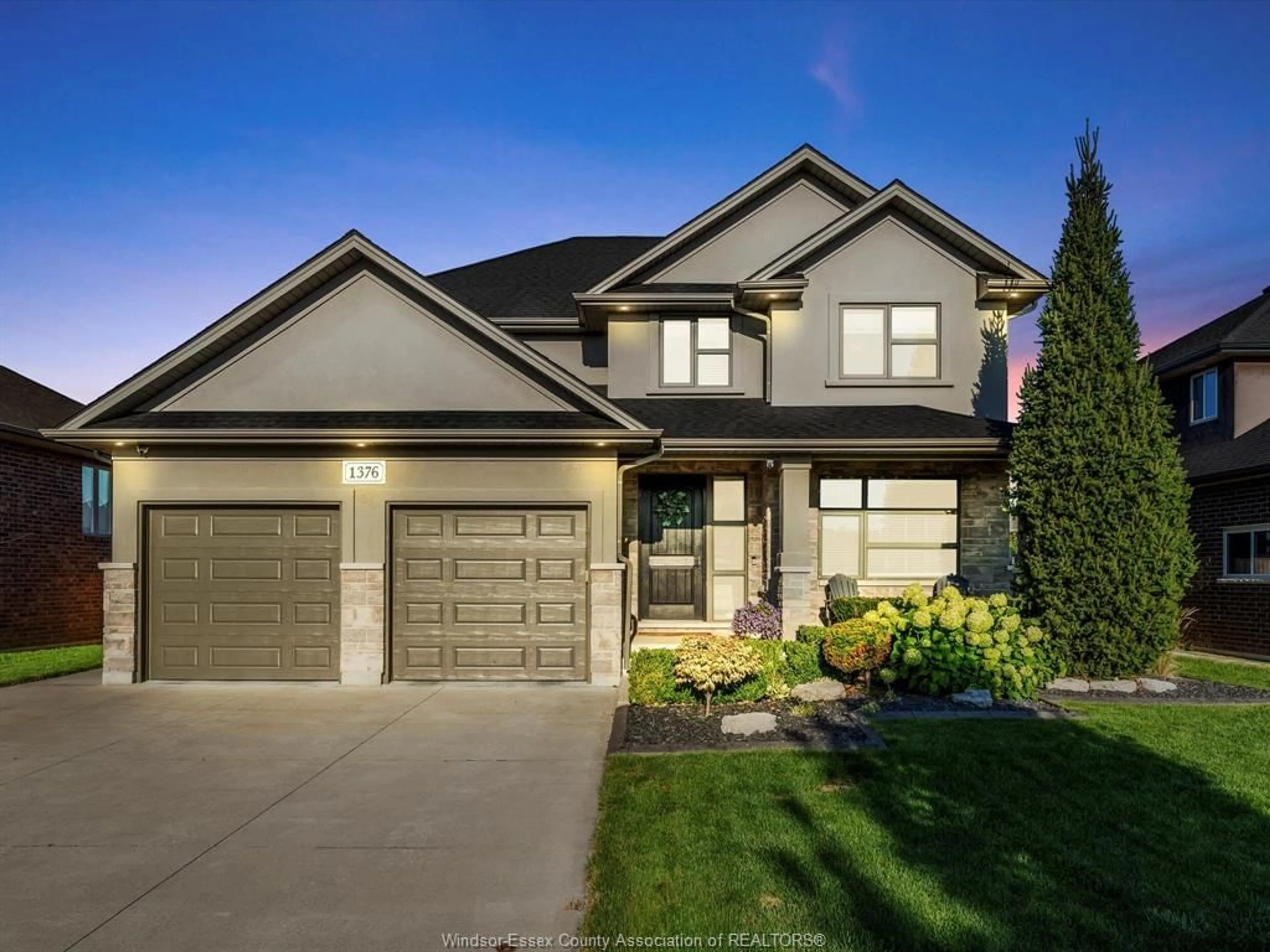 Home with vinyl exterior material, street for 1376 Pascal Ave, Lakeshore Ontario N8L 0T6