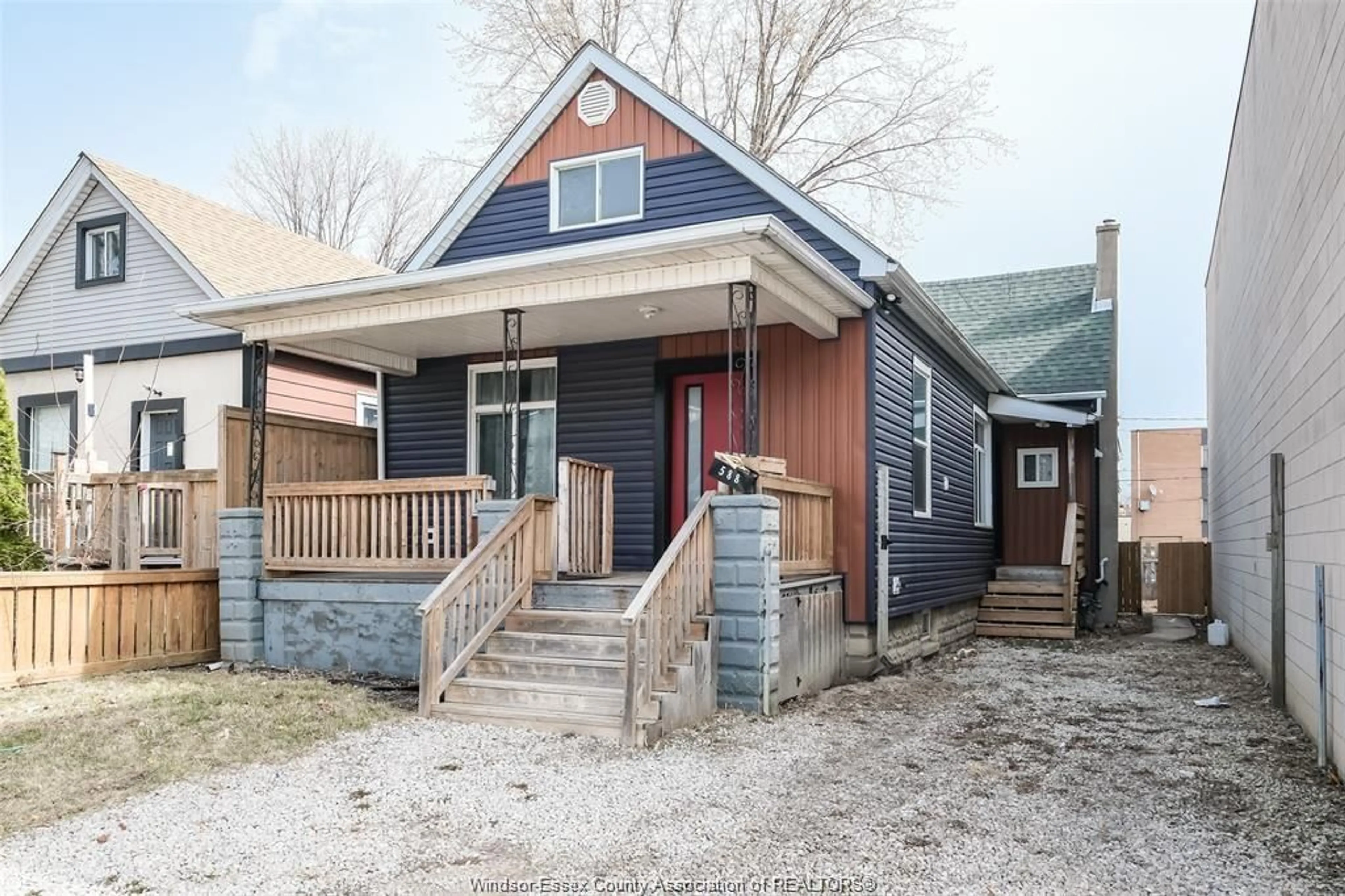 Home with brick exterior material, street for 588 Caron Ave, Windsor Ontario N9A 5B4