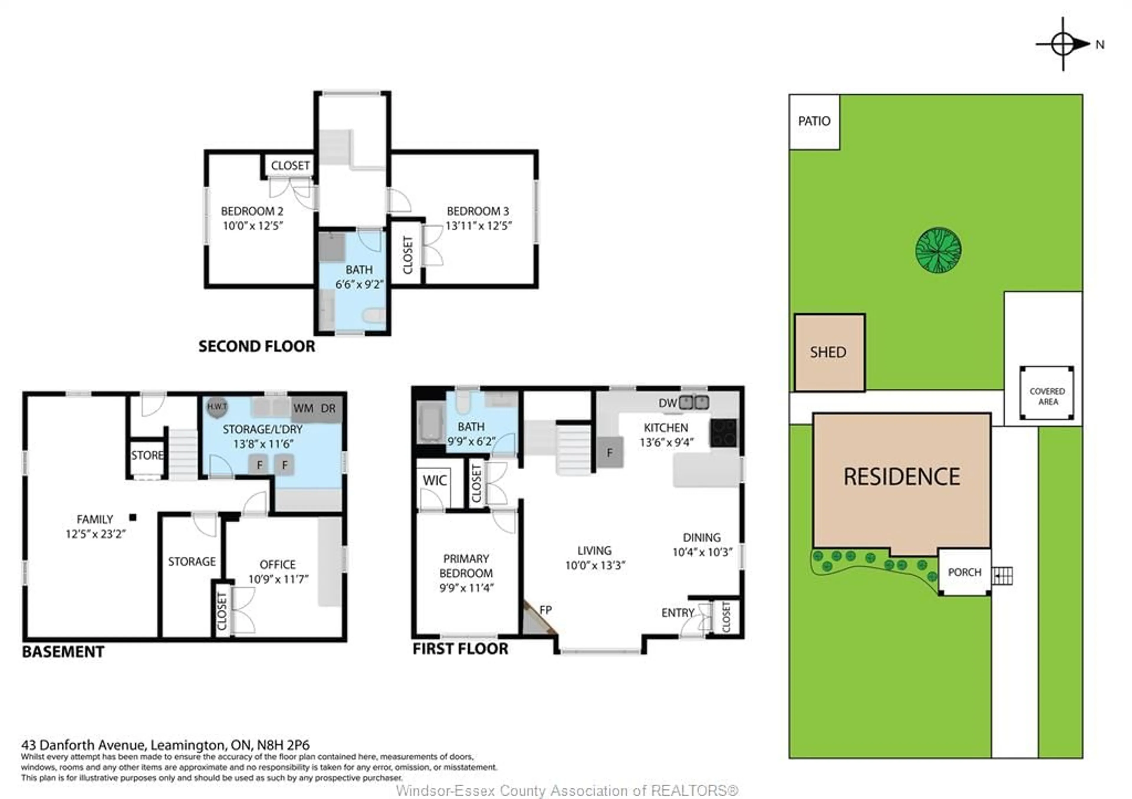 Floor plan for 43 Danforth Ave, Leamington Ontario N8H 2P6