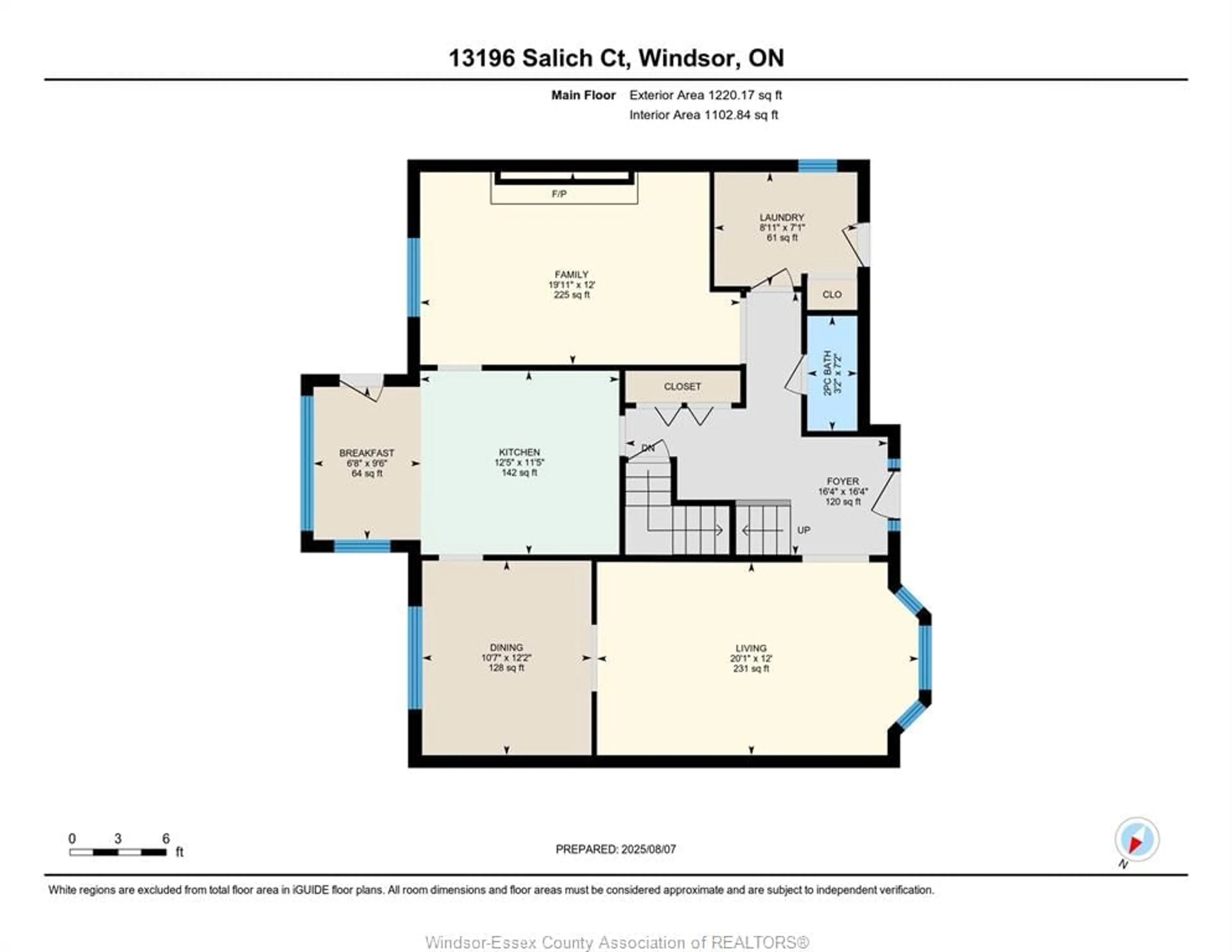 Floor plan for 13196 Salich Crt, Tecumseh Ontario N8N 4J7