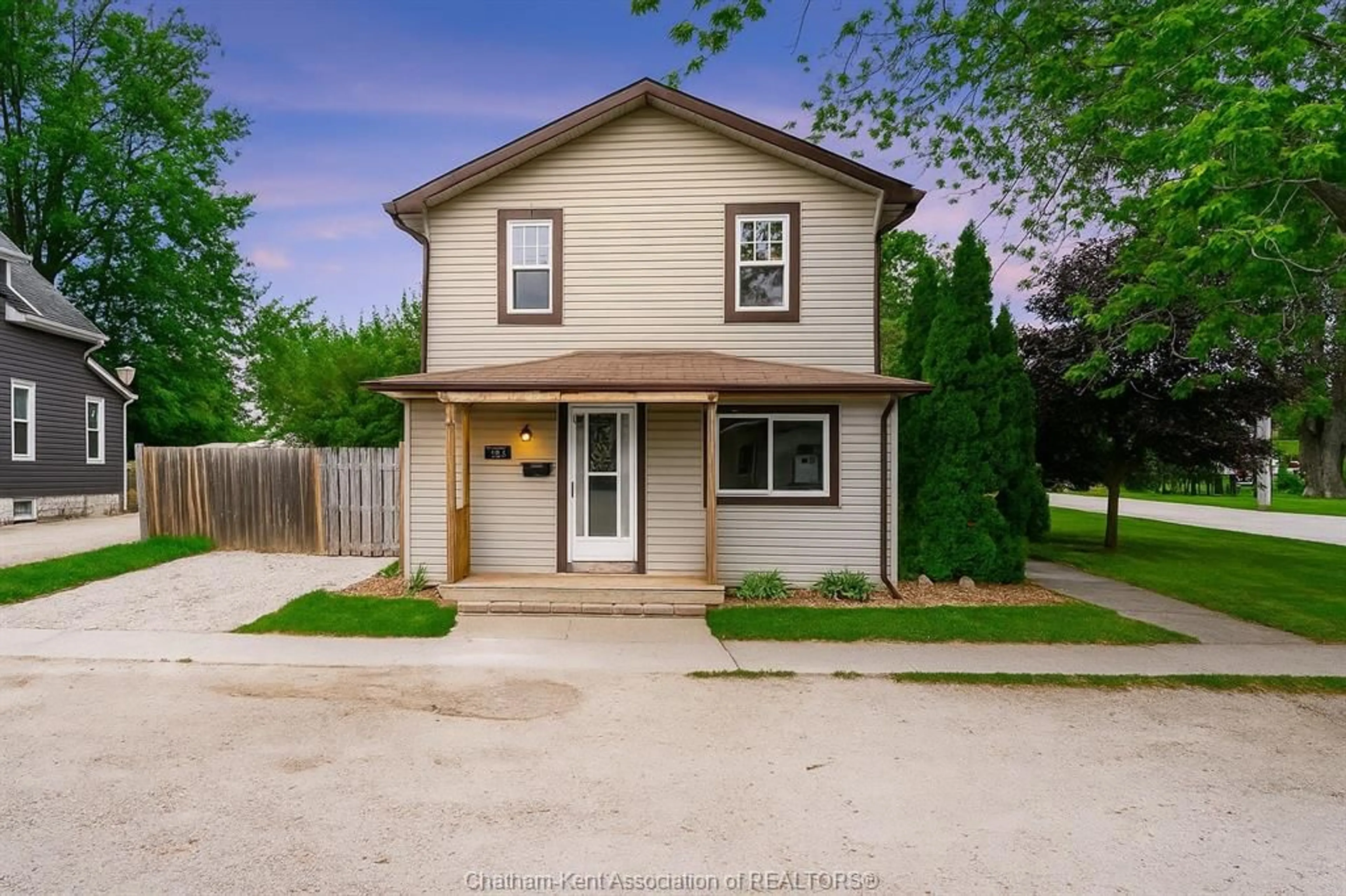 Home with vinyl exterior material, street for 441 St. Charles St, Belle River Ontario N0R 1A0