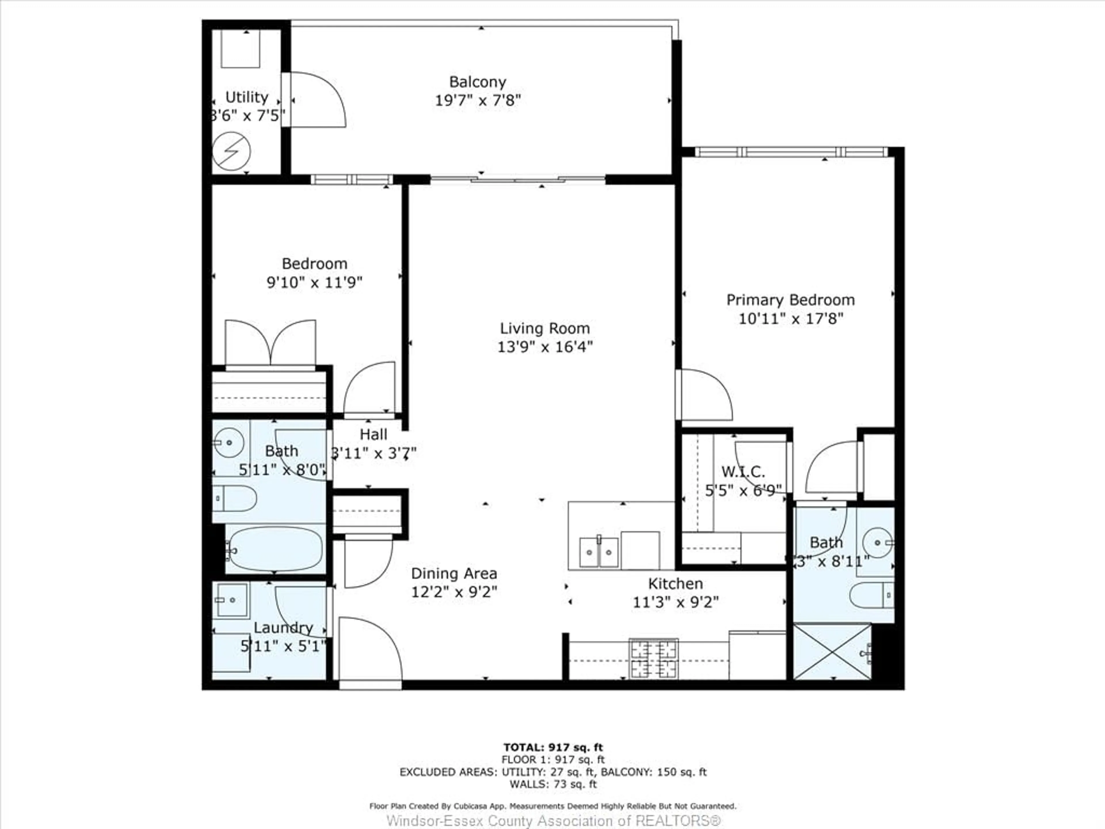 Floor plan for 250 Manning Rd #204, Tecumseh Ontario N8H 0A8
