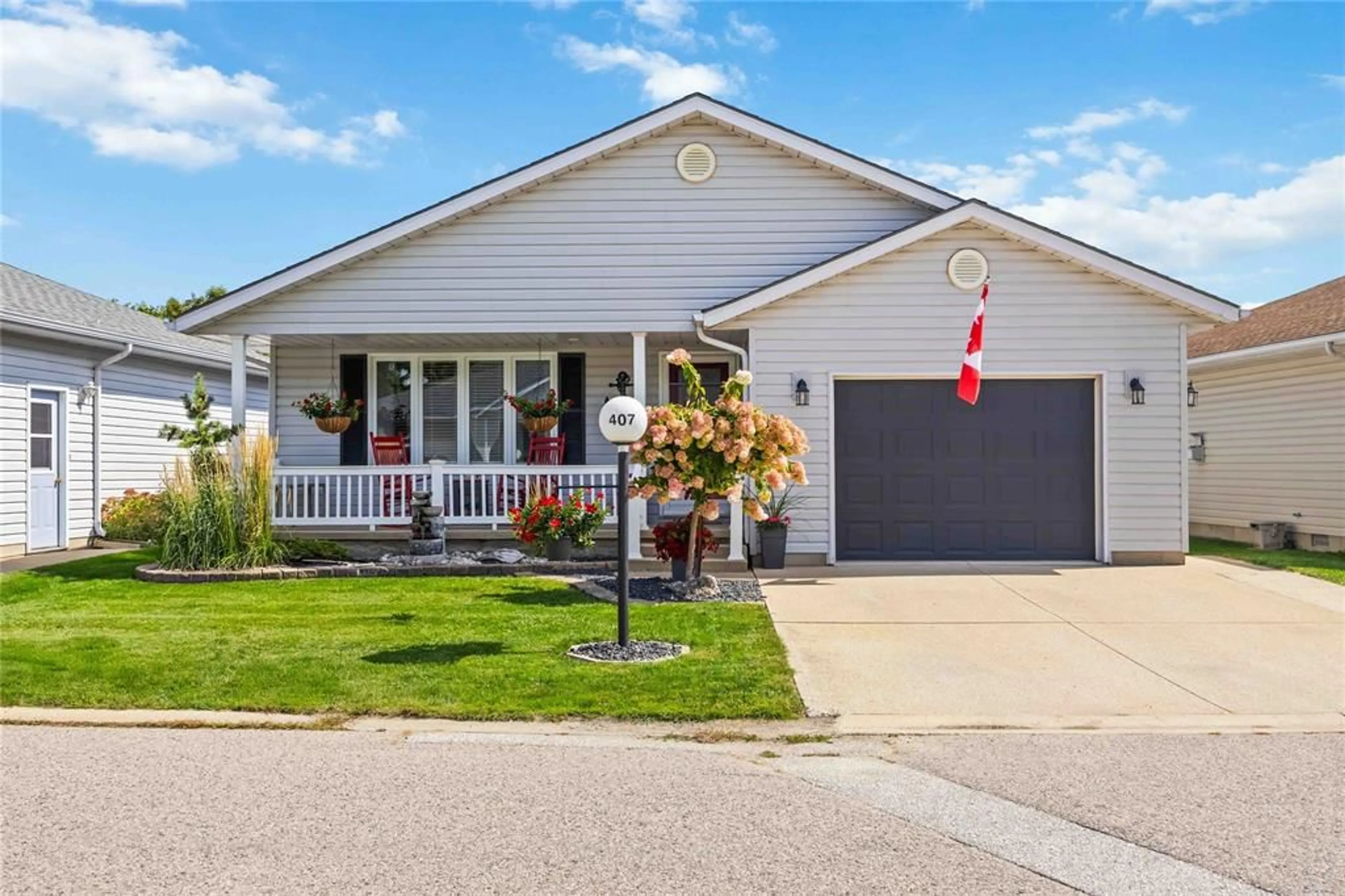 Home with vinyl exterior material, street for 5700 BLACKWELL Sideroad #407, Sarnia Ontario N7X 1B7