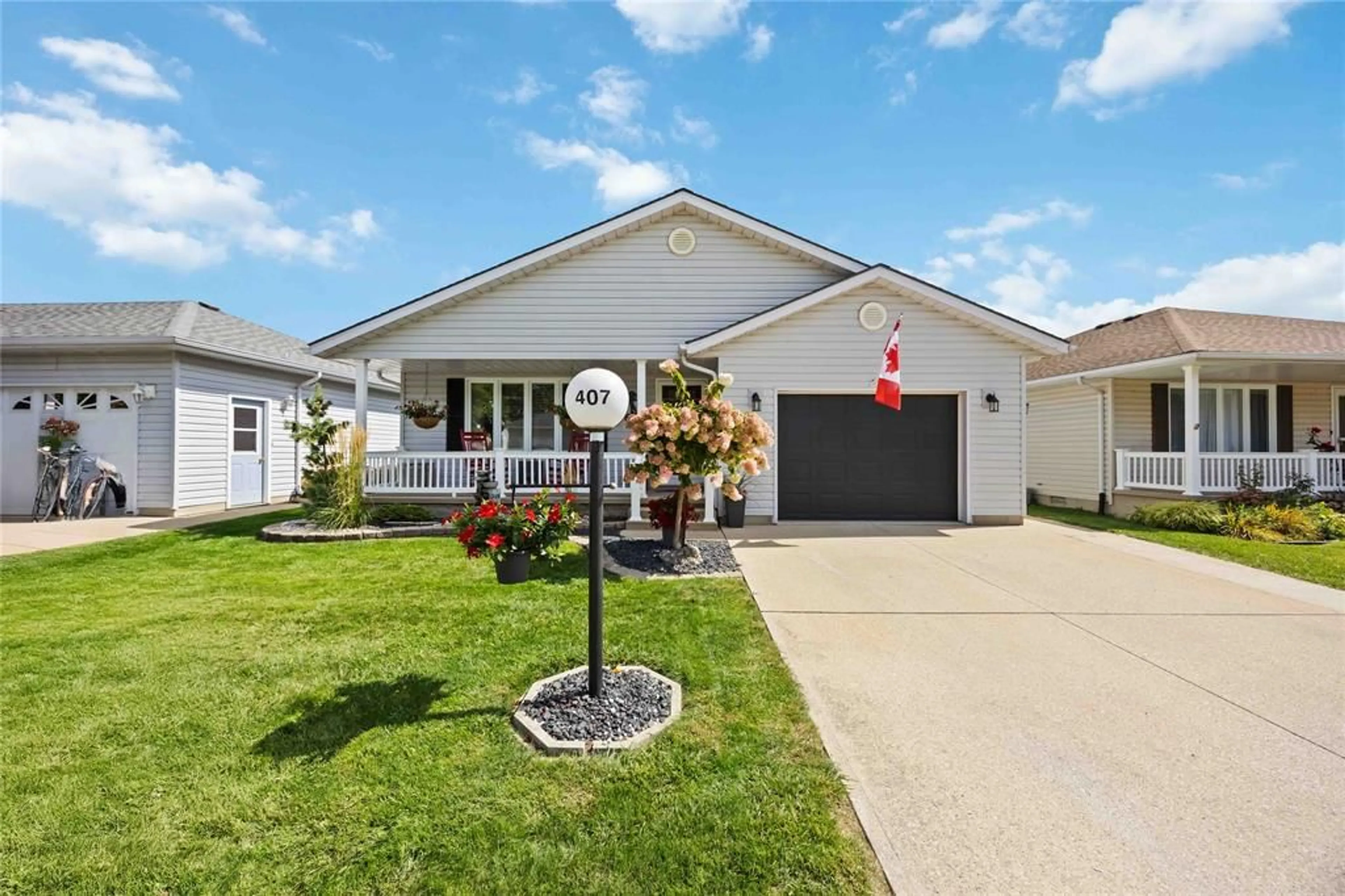 Home with vinyl exterior material, street for 5700 BLACKWELL Sideroad #407, Sarnia Ontario N7X 1B7