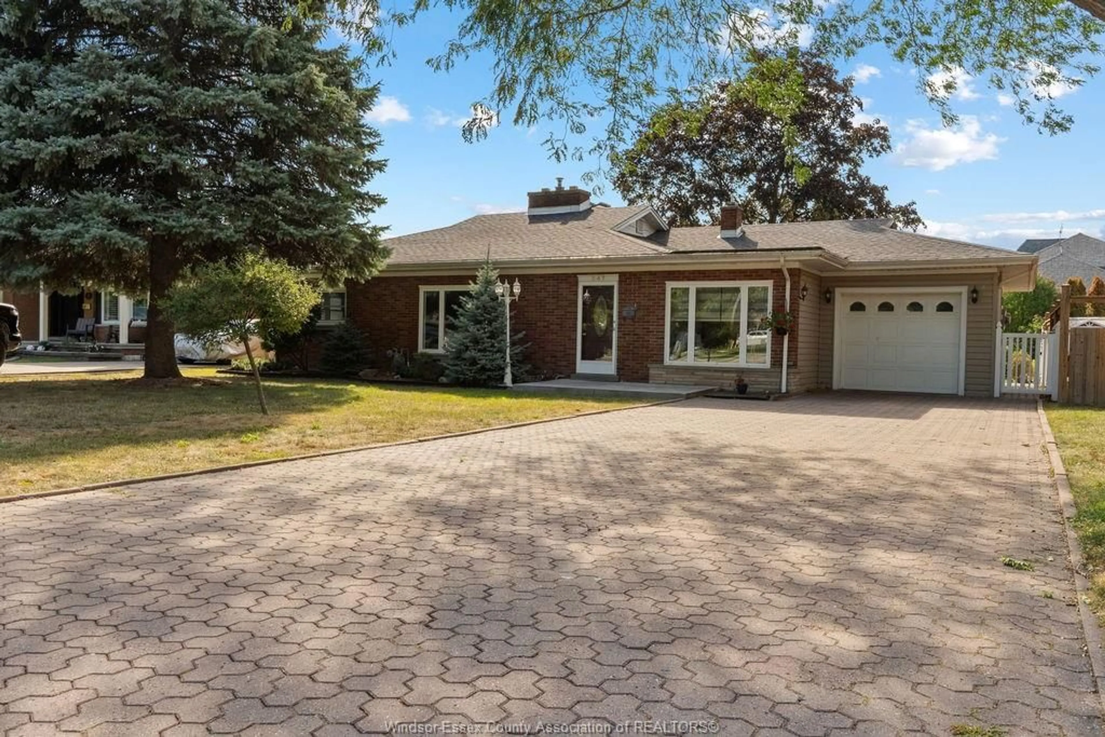 Home with brick exterior material, street for 347 BRIGHTON Rd, Tecumseh Ontario N8N 2L2