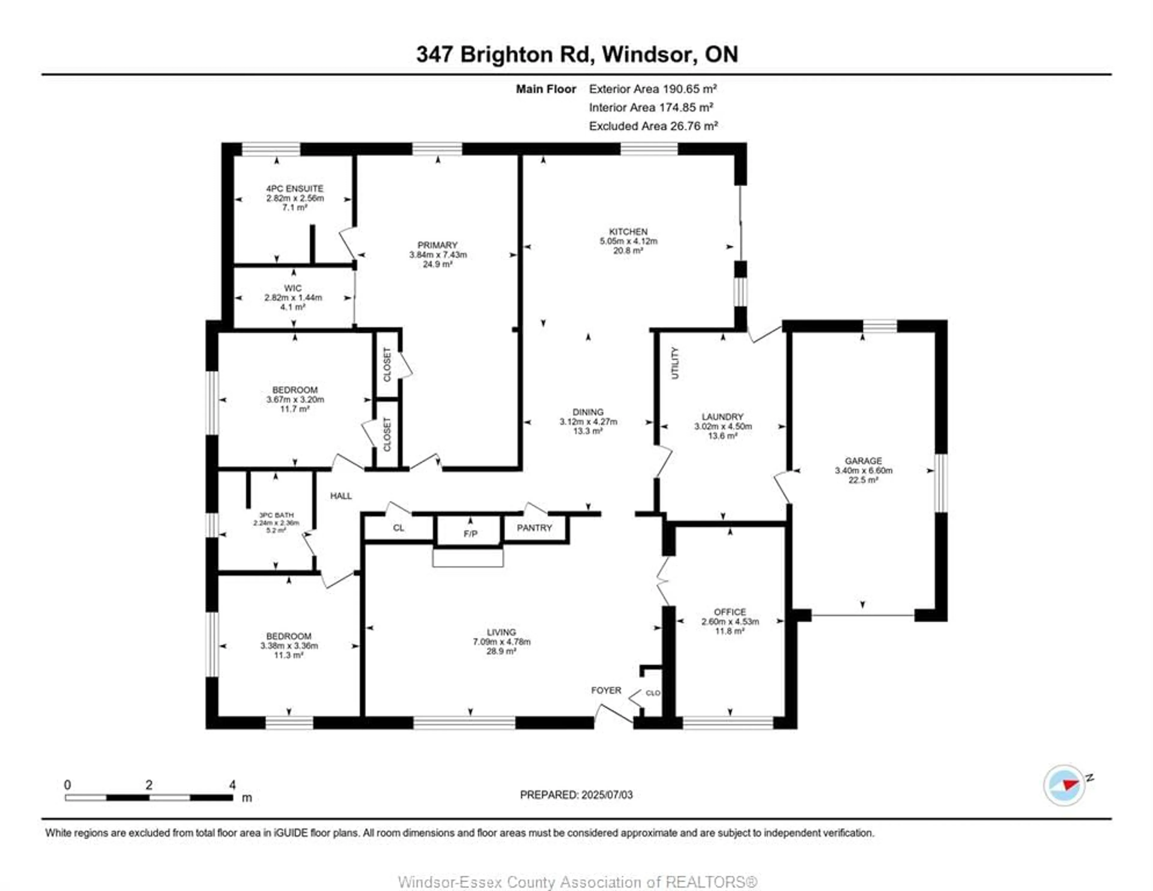 Floor plan for 347 BRIGHTON Rd, Tecumseh Ontario N8N 2L2