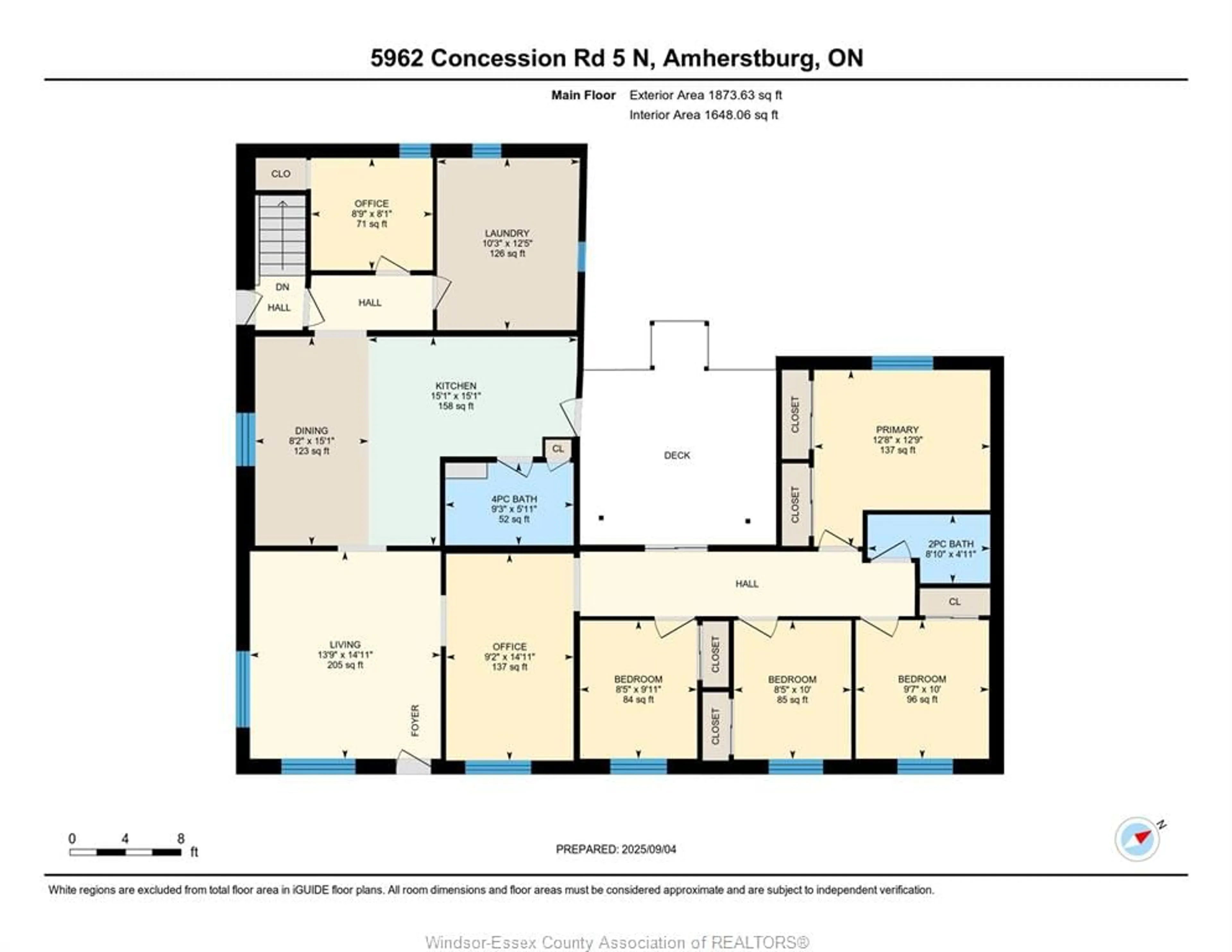 Floor plan for 5962 5TH CONCESSION, Amherstburg Ontario N9V 2Y9