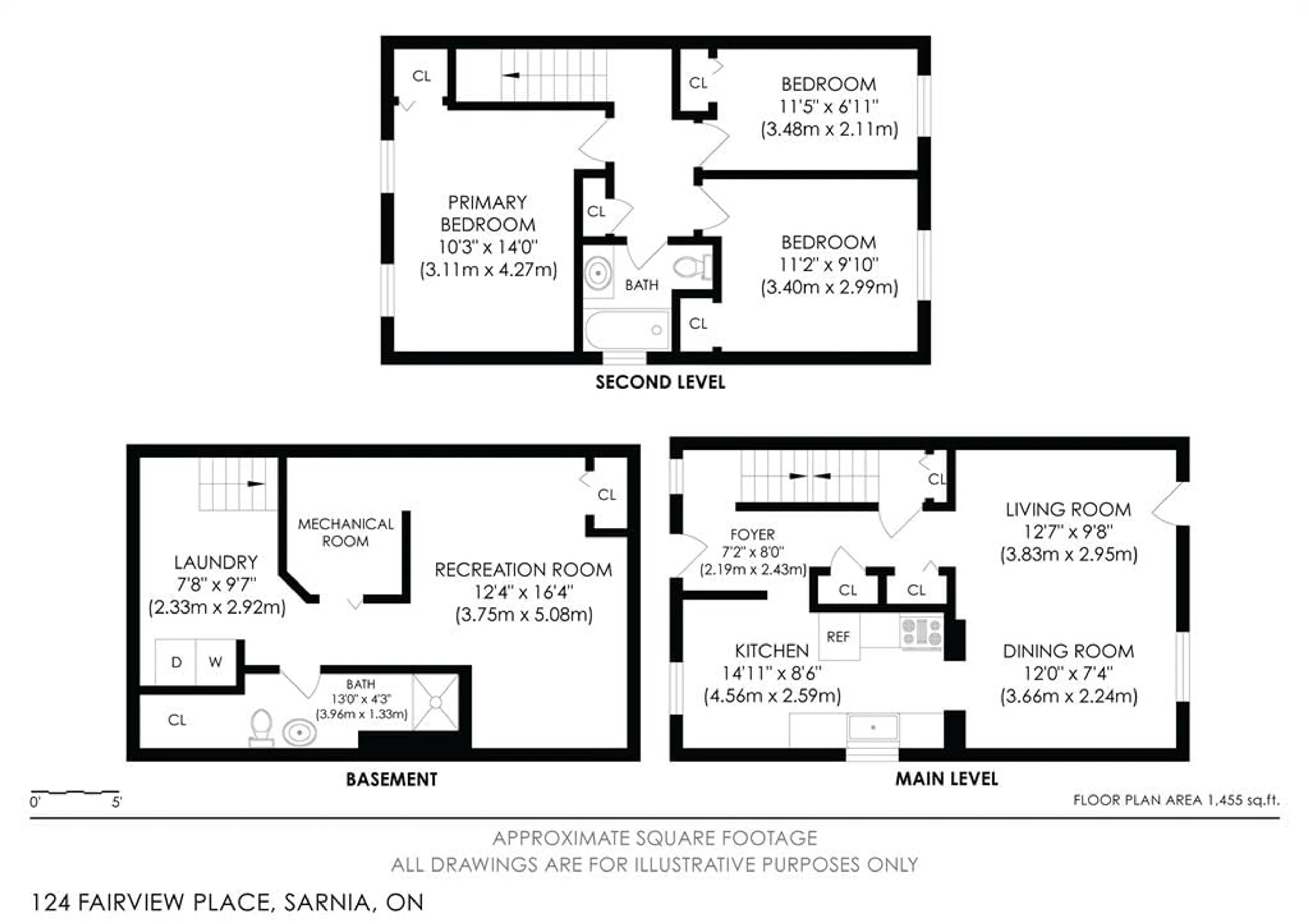 Floor plan for 124 FAIRVIEW Pl, Sarnia Ontario N7S 4E1