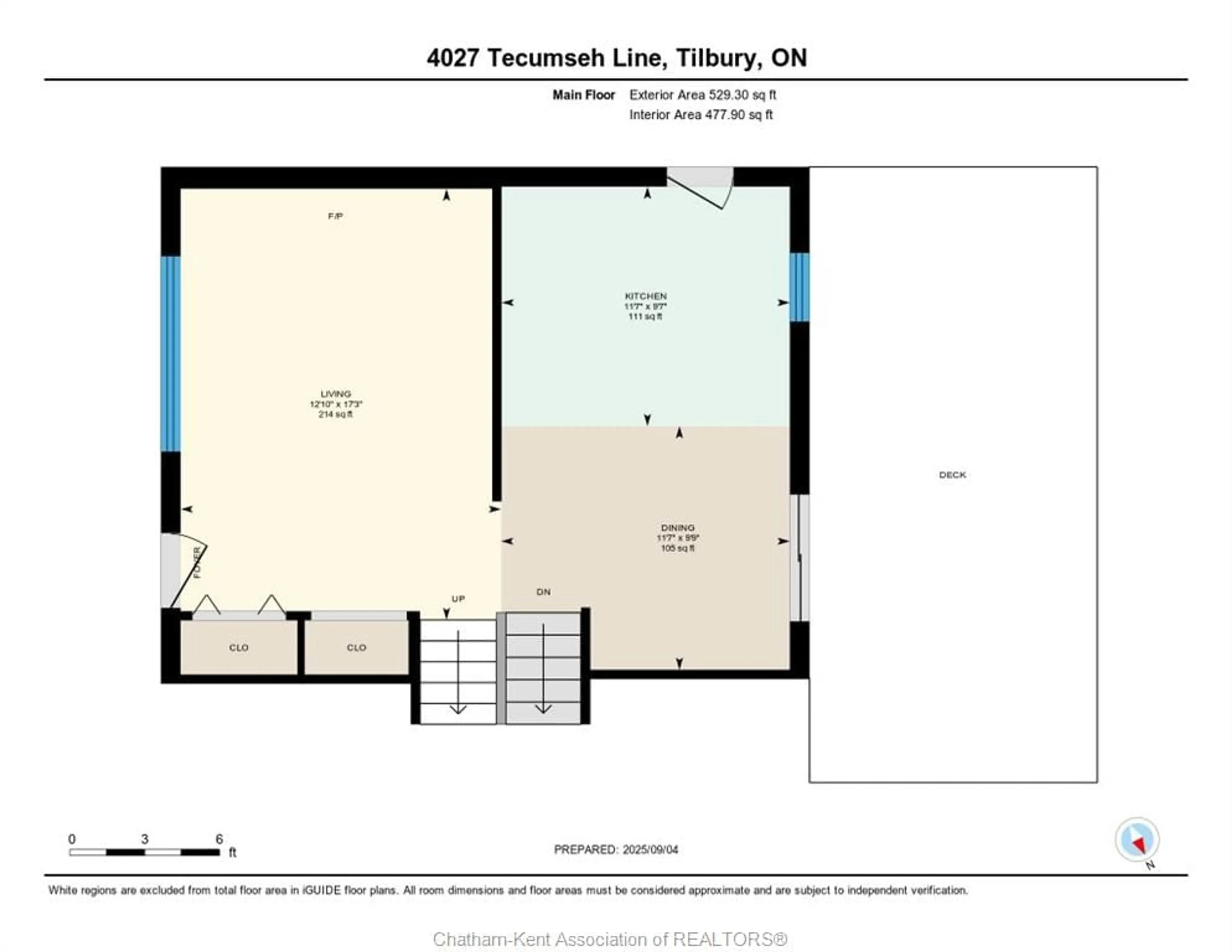 Floor plan for 4027 Tecumseh Line, Tilbury Ontario N0P 2L0