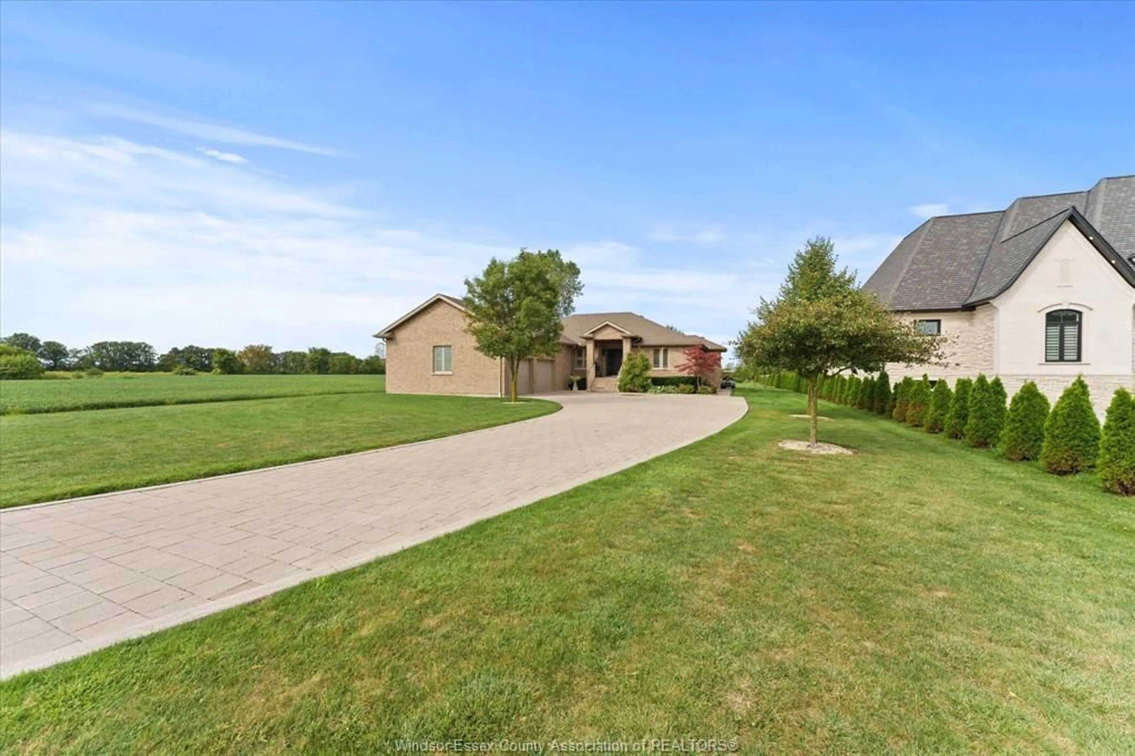 A pic from outside/outdoor area/front of a property/back of a property/a pic from drone, water/lake/river/ocean view for 4601 8TH CONCESSION, Windsor Ontario N0R 1K0