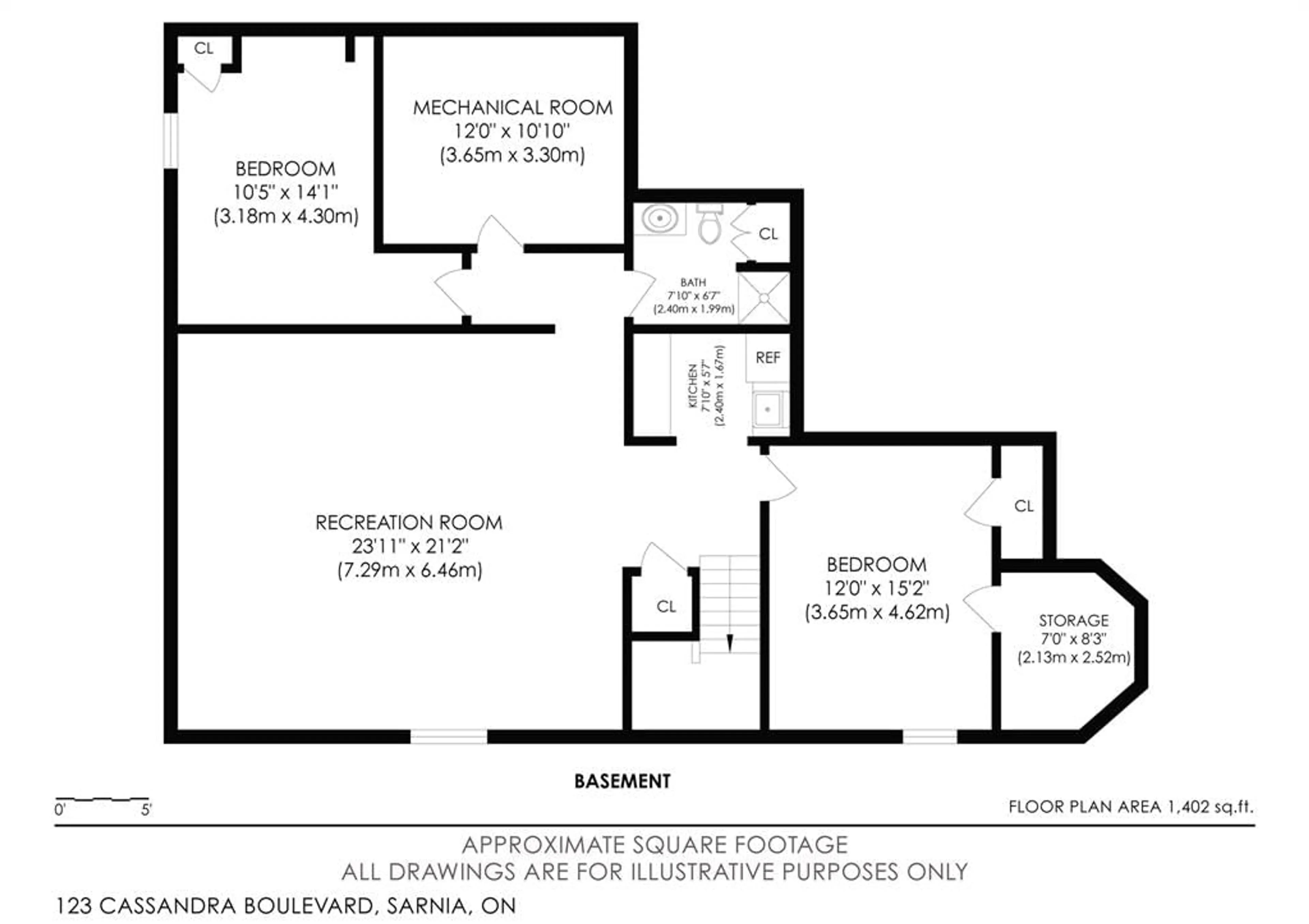Floor plan for 123 Cassandra Blvd, Sarnia Ontario N7S 6N1