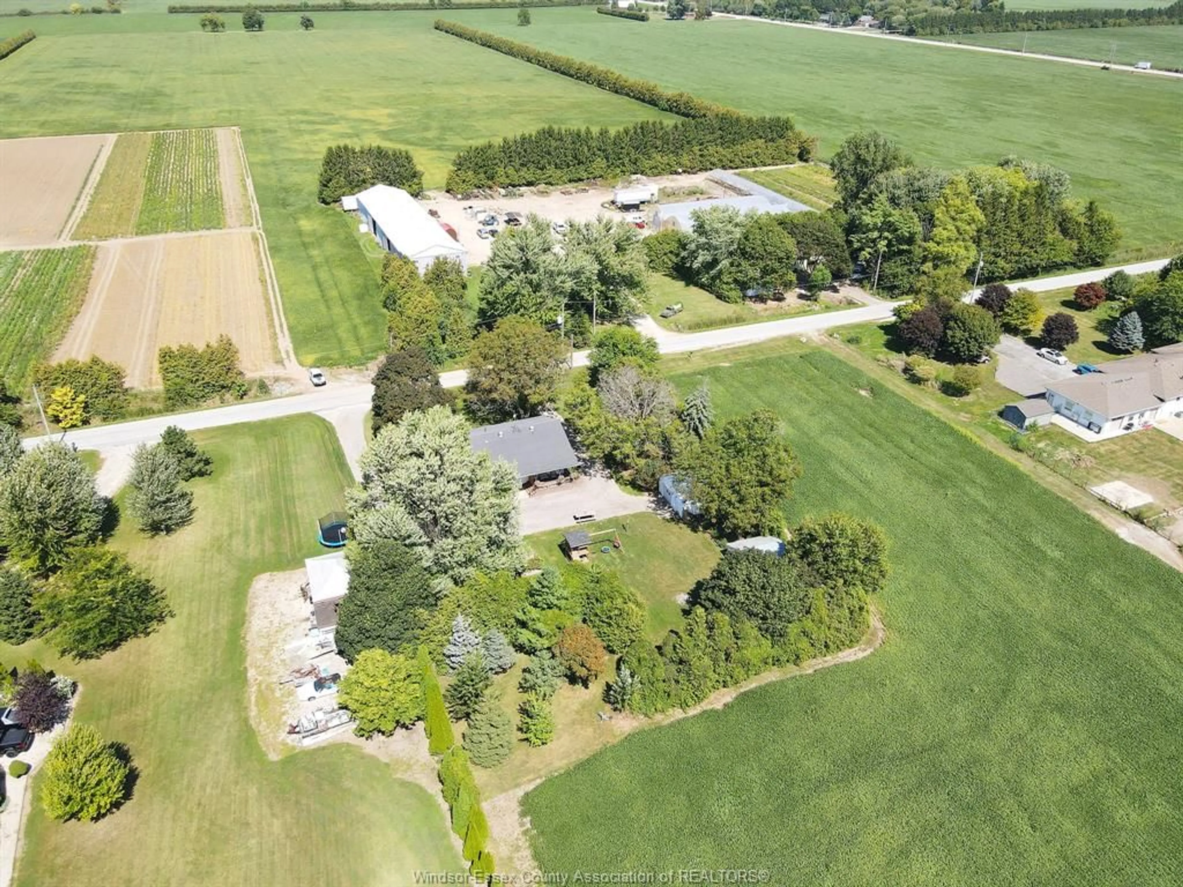 A pic from outside/outdoor area/front of a property/back of a property/a pic from drone, unknown for 7931 COLLISON Sideroad, Amherstburg Ontario N9V 2Y7