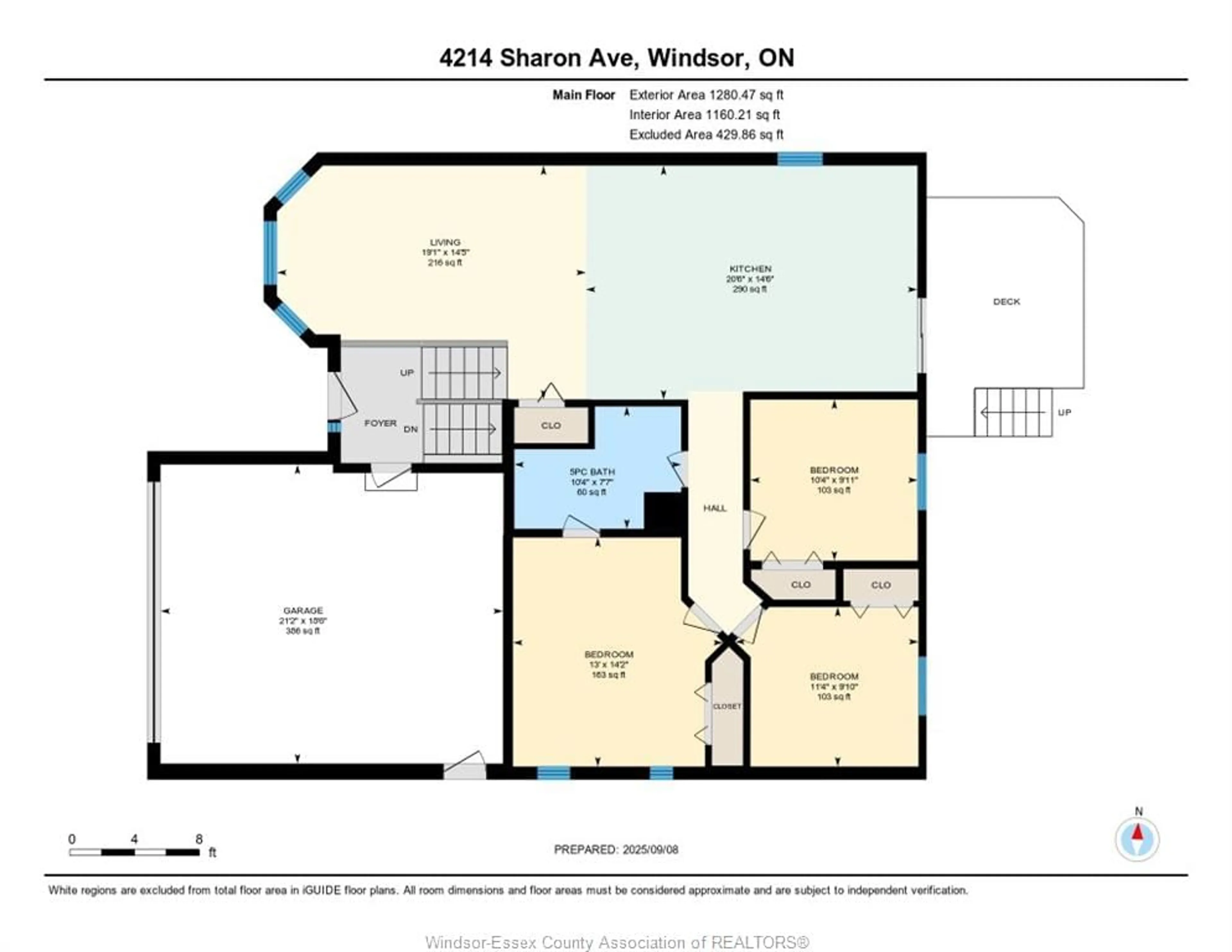 Floor plan for 4214 SHARON Ave, Windsor Ontario N9G 2K9