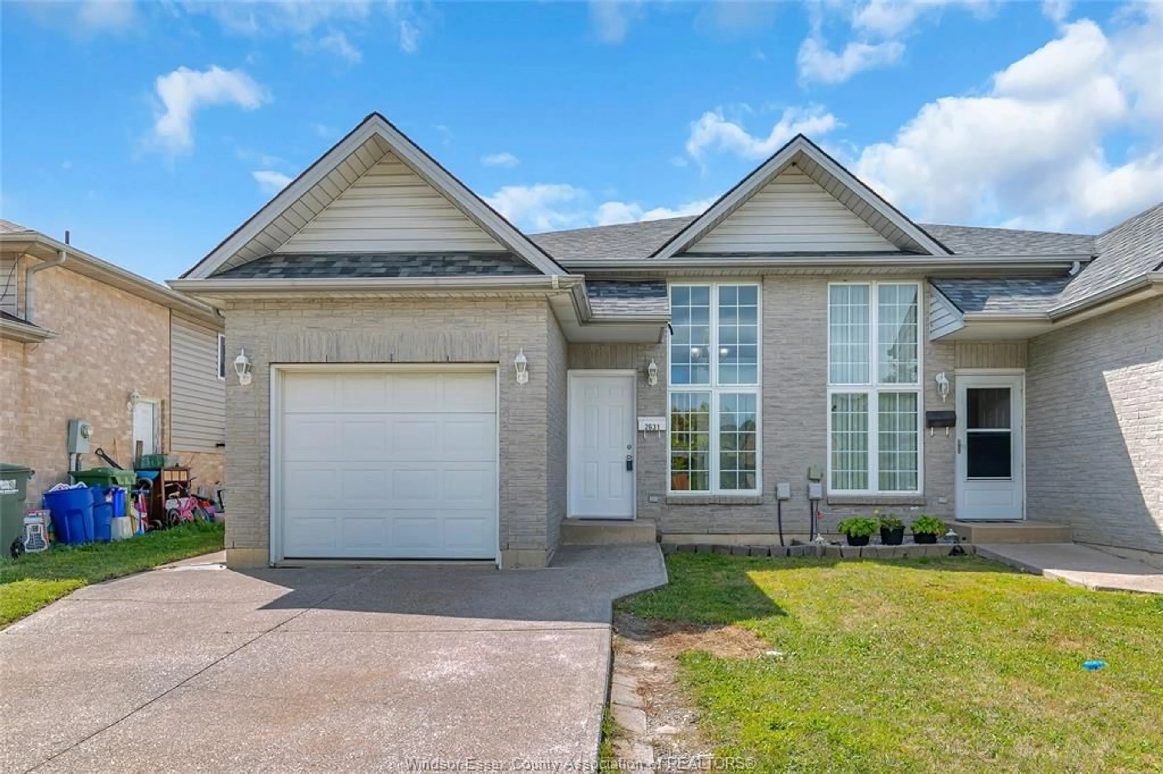 Home with vinyl exterior material, street for 2631 TEEDIE Cres, Windsor Ontario N8R 2K5