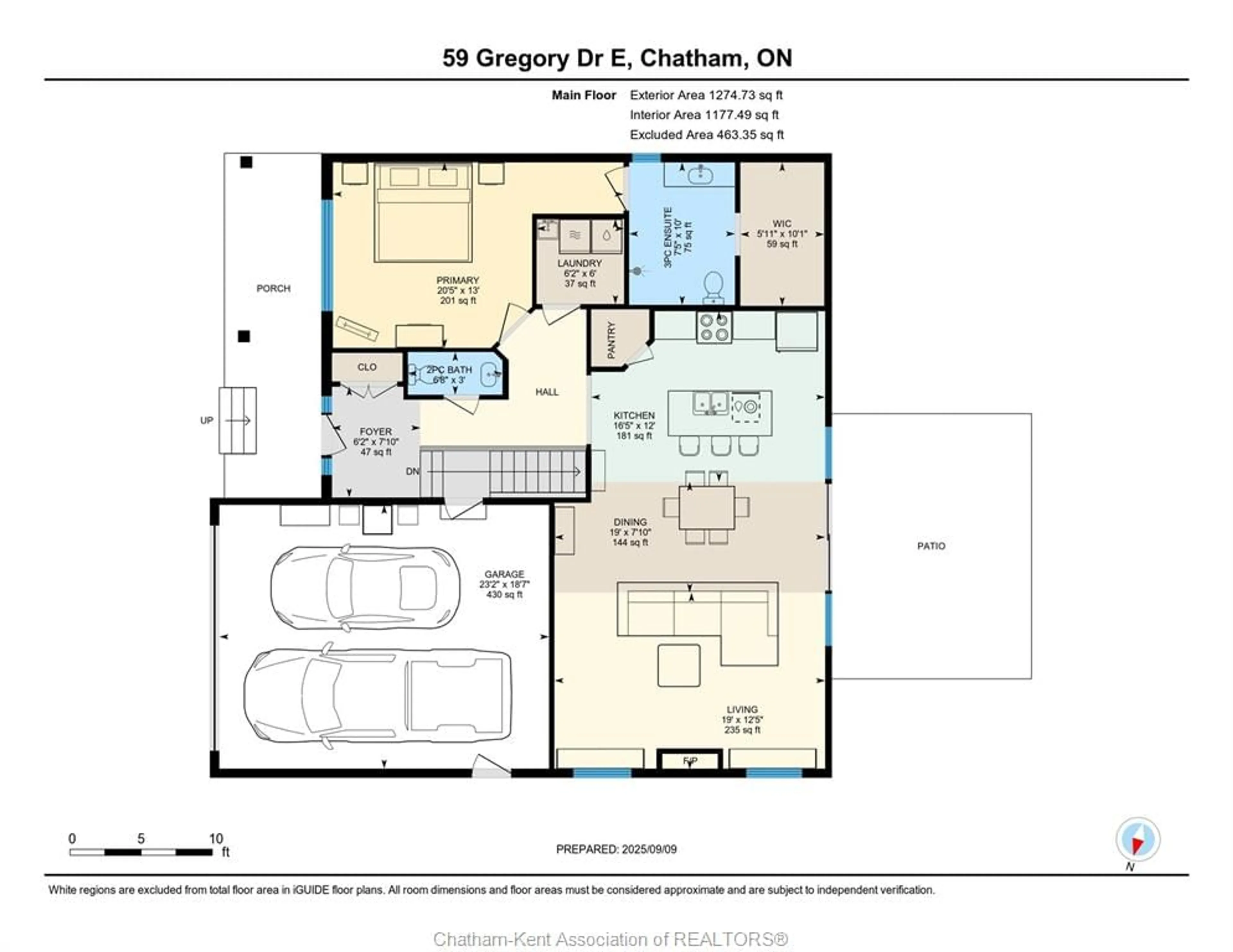 Floor plan for 59 GREGORY Dr, Chatham Ontario N7L 2R5