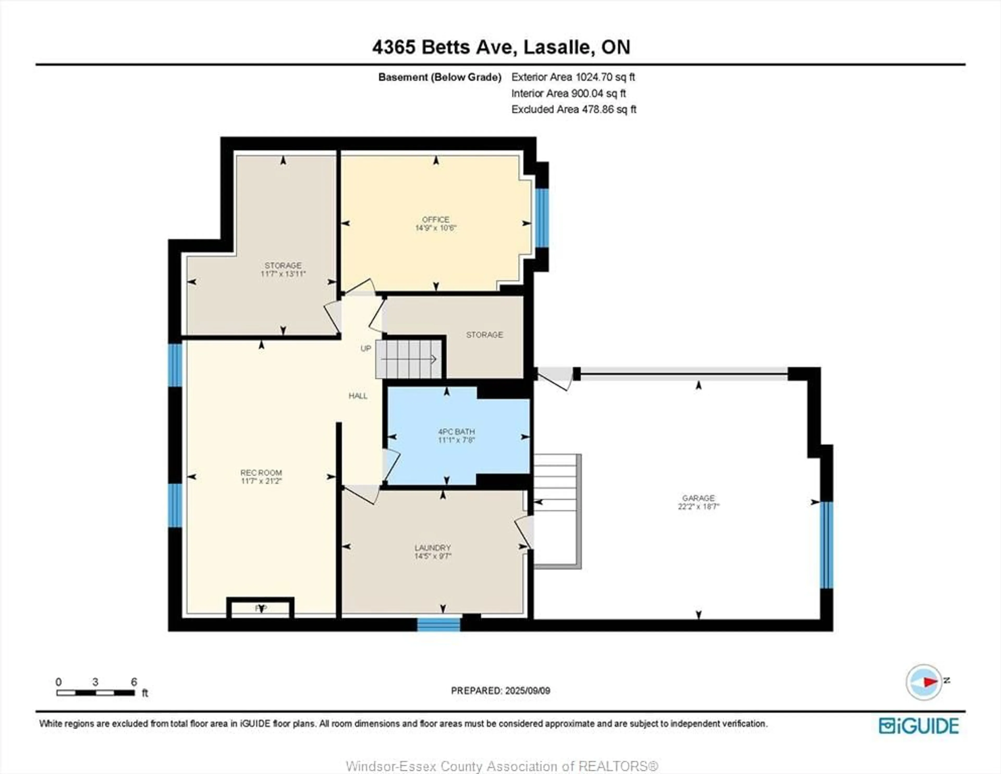 Floor plan for 4365 BETTS Ave, LaSalle Ontario N9H 1G3