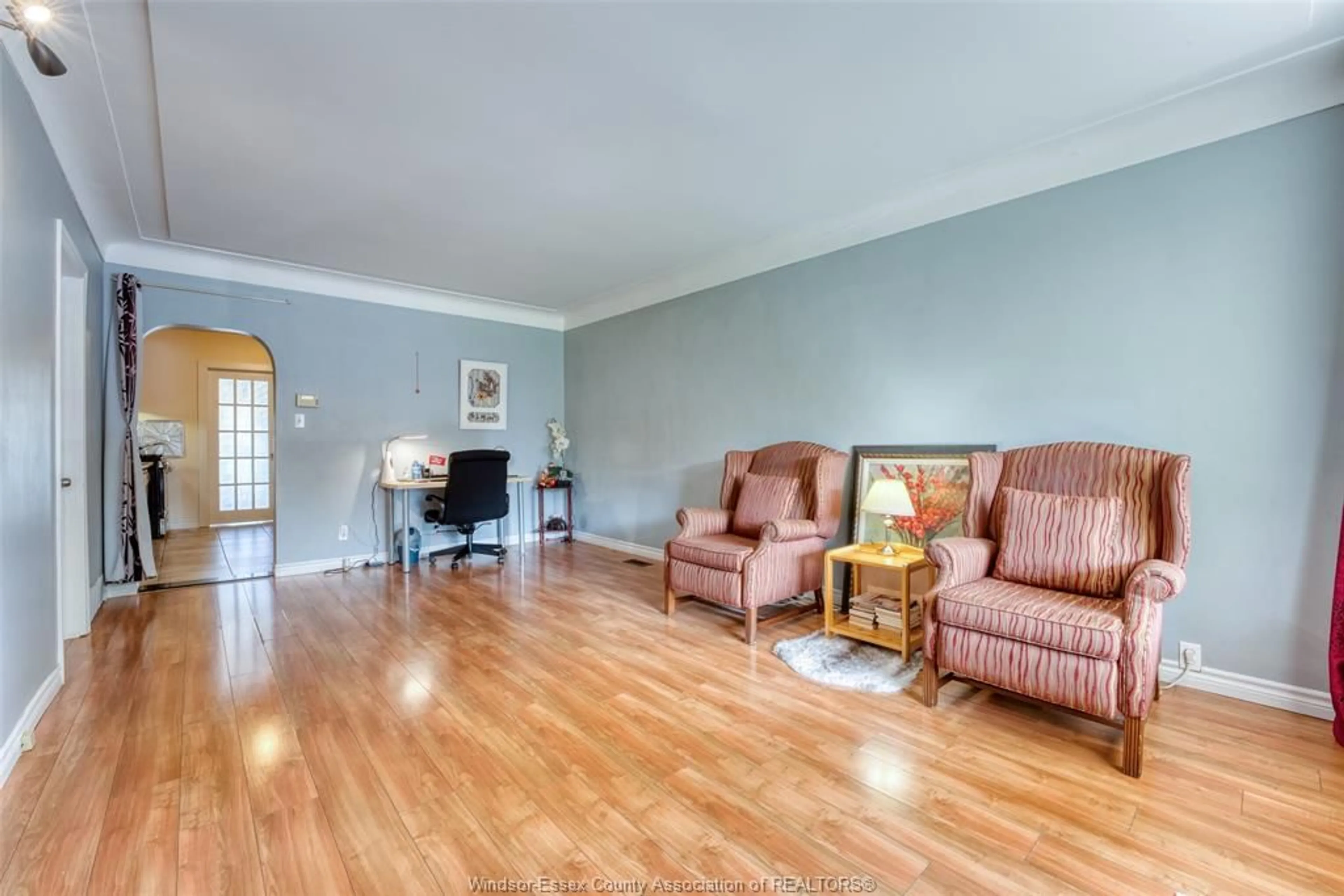 Living room with furniture, wood/laminate floor for 1794 GLADSTONE Ave, Windsor Ontario N8W 2N3