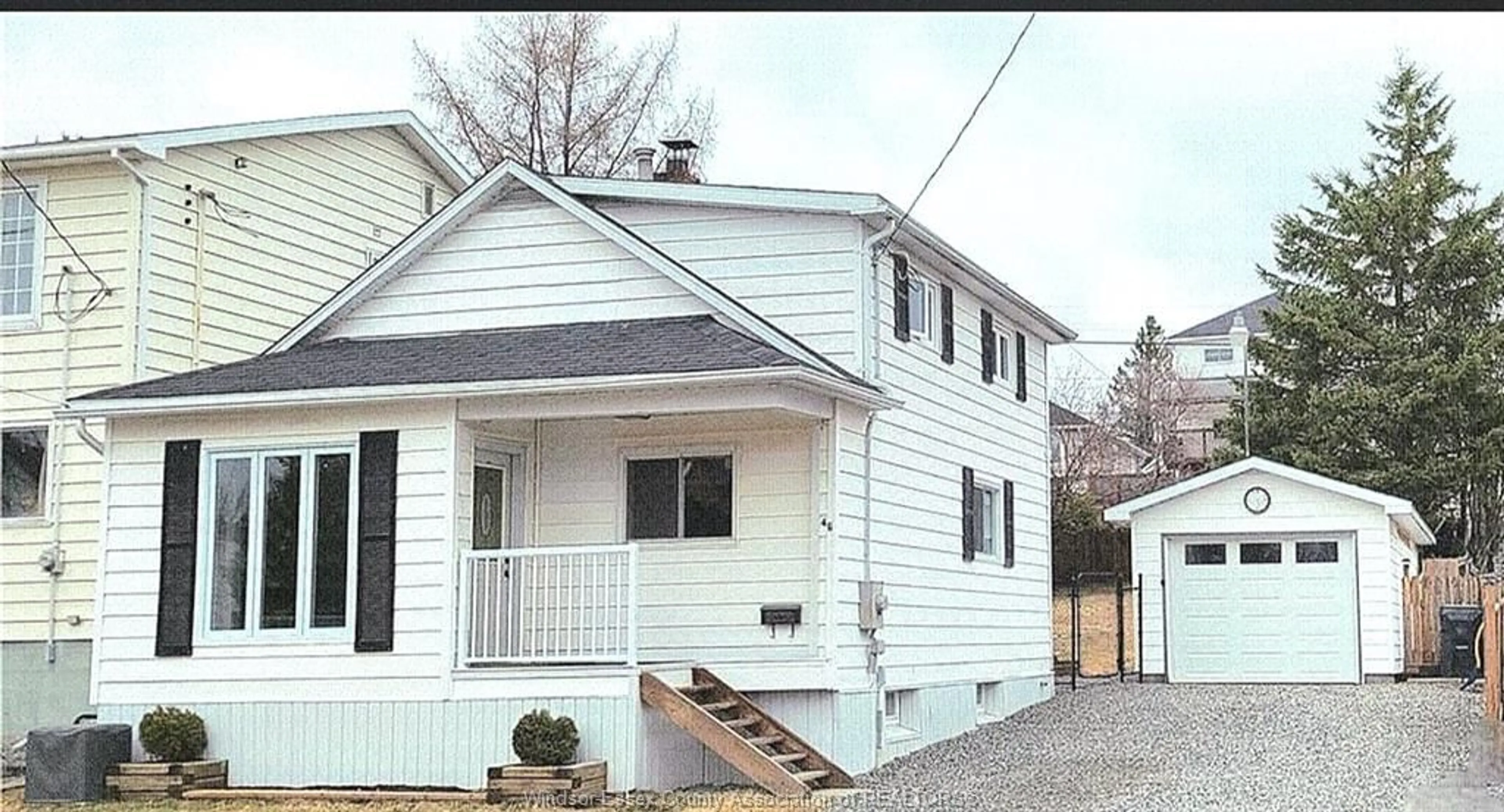Home with vinyl exterior material, street for 46 MCKELVIE Ave, Kirkland Lake Ontario P2N 2K5