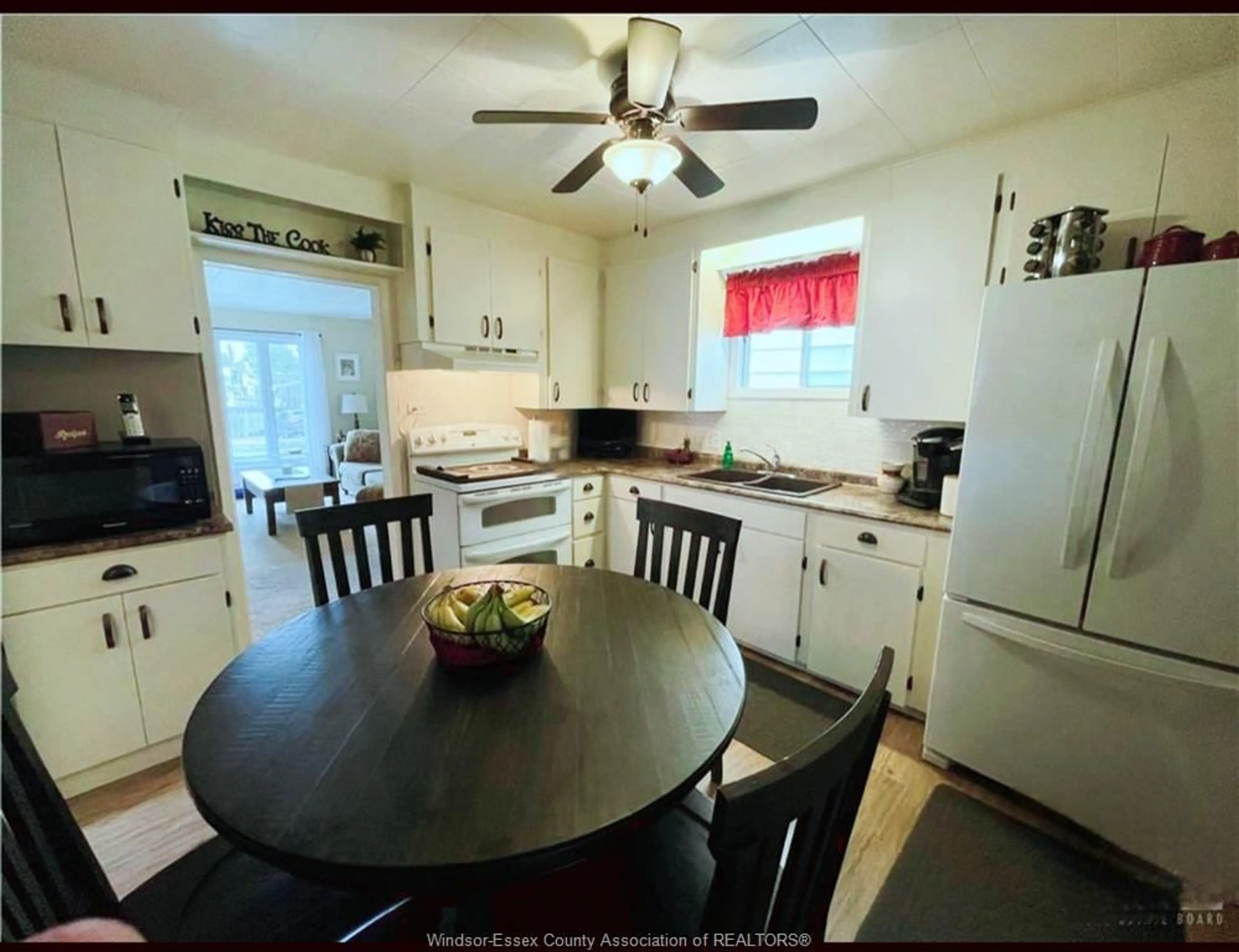 Open concept kitchen, wood/laminate floor for 46 MCKELVIE Ave, Kirkland Lake Ontario P2N 2K5