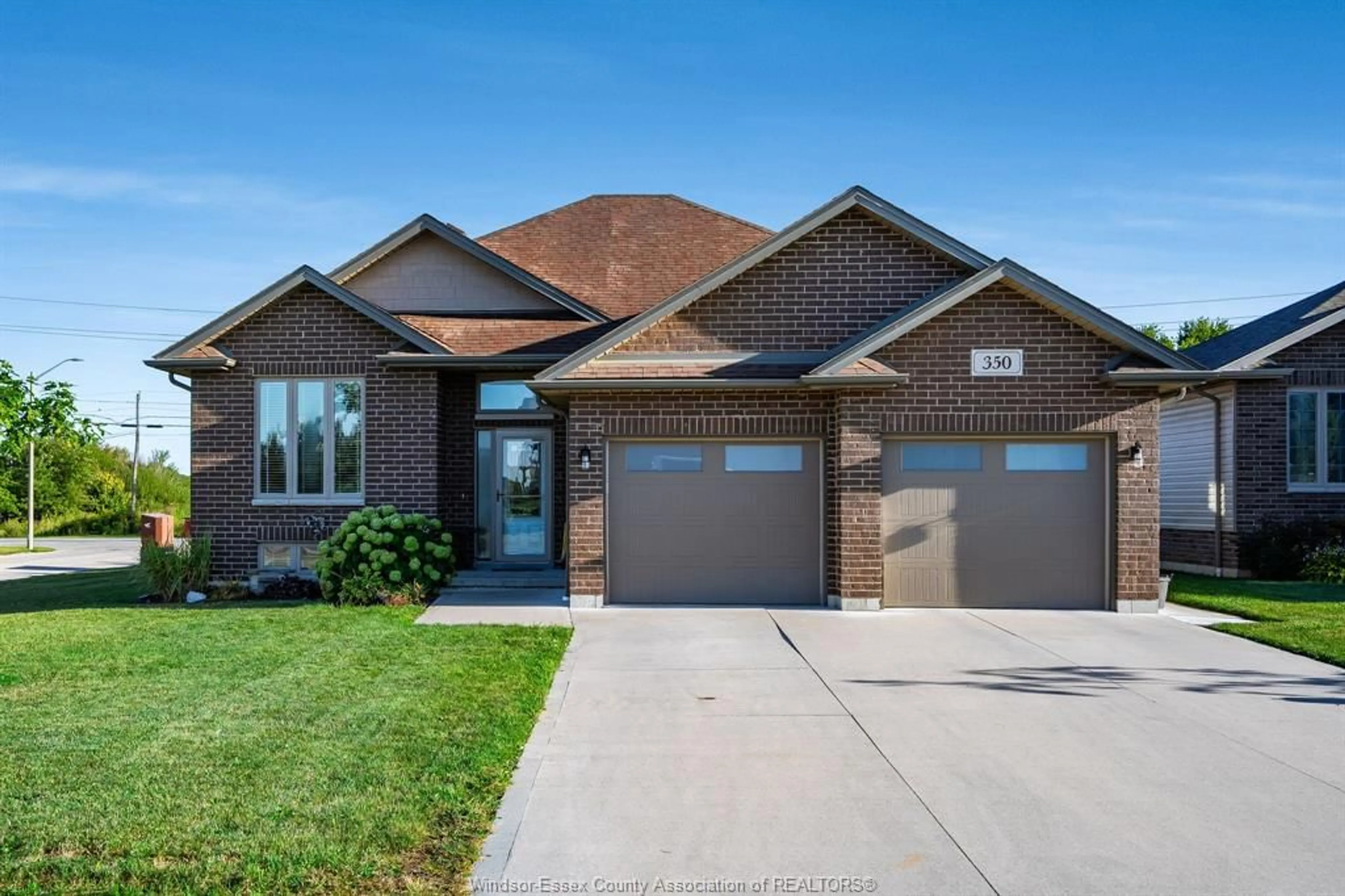 Home with brick exterior material, street for 350 SELLICK Dr, Harrow Ontario N0R 1G0