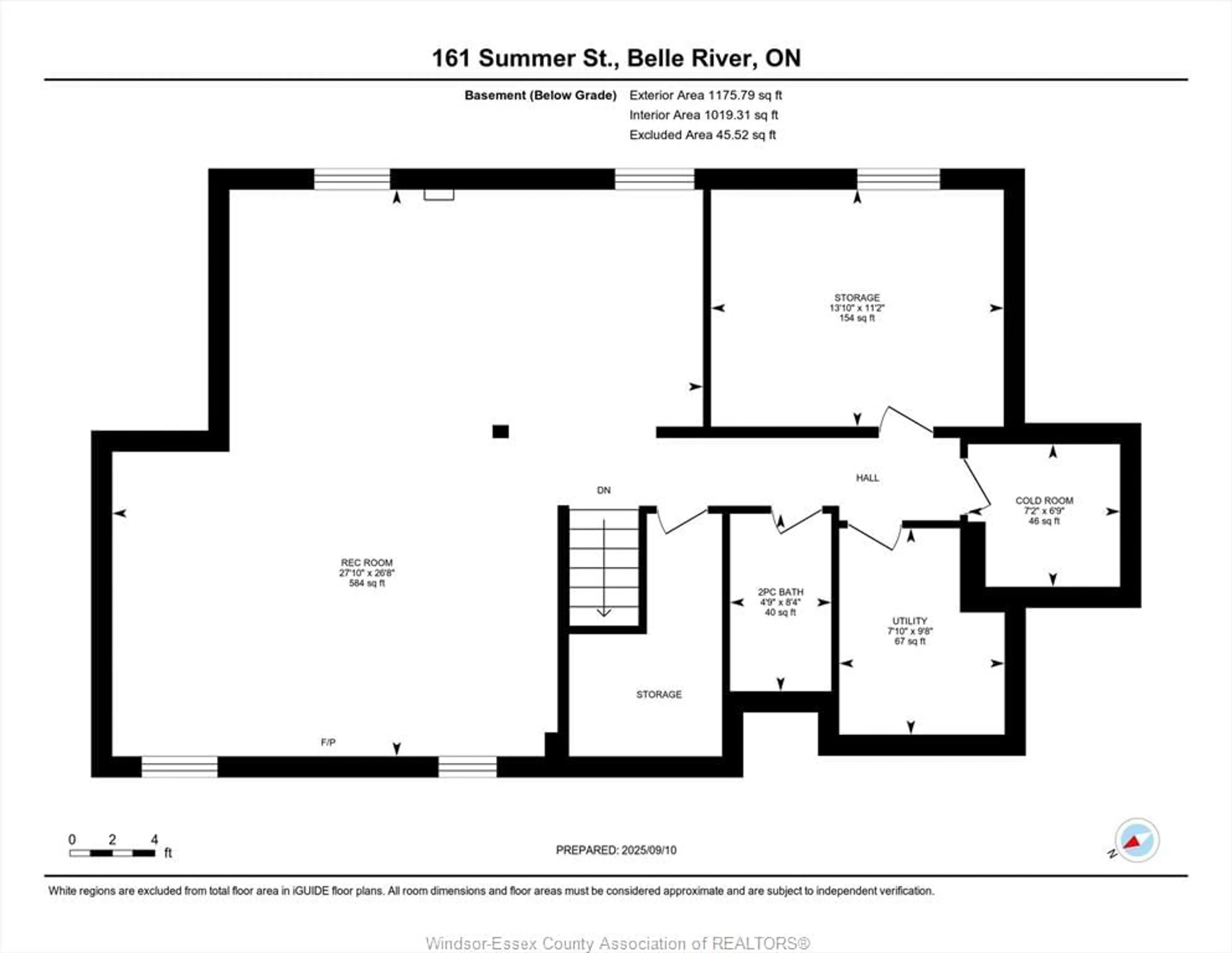 Floor plan for 161 Summer, Belle River Ontario N0R 1A0