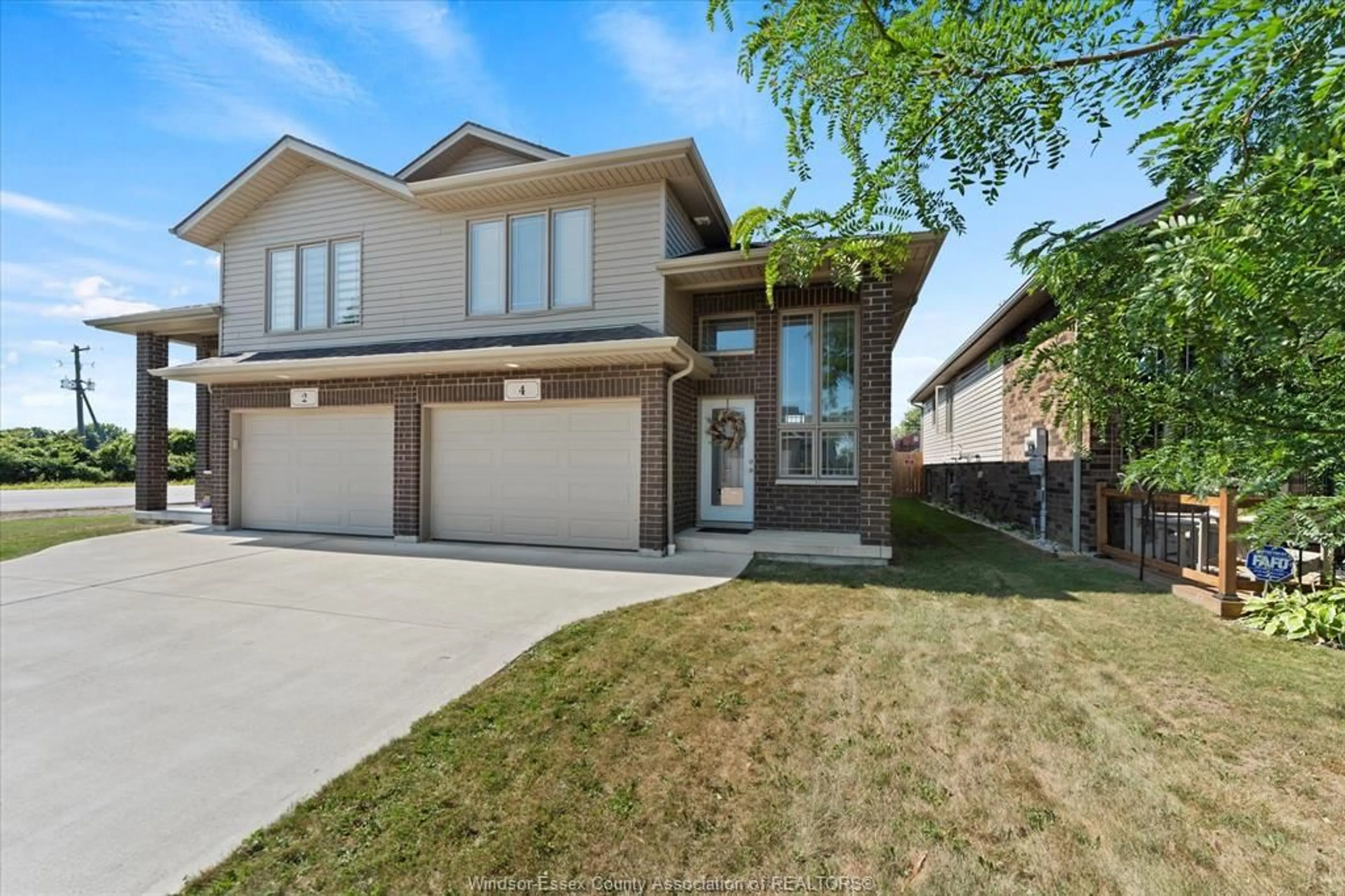 Home with brick exterior material, street for 4 SHAW Dr, Amherstburg Ontario N9V 3V1
