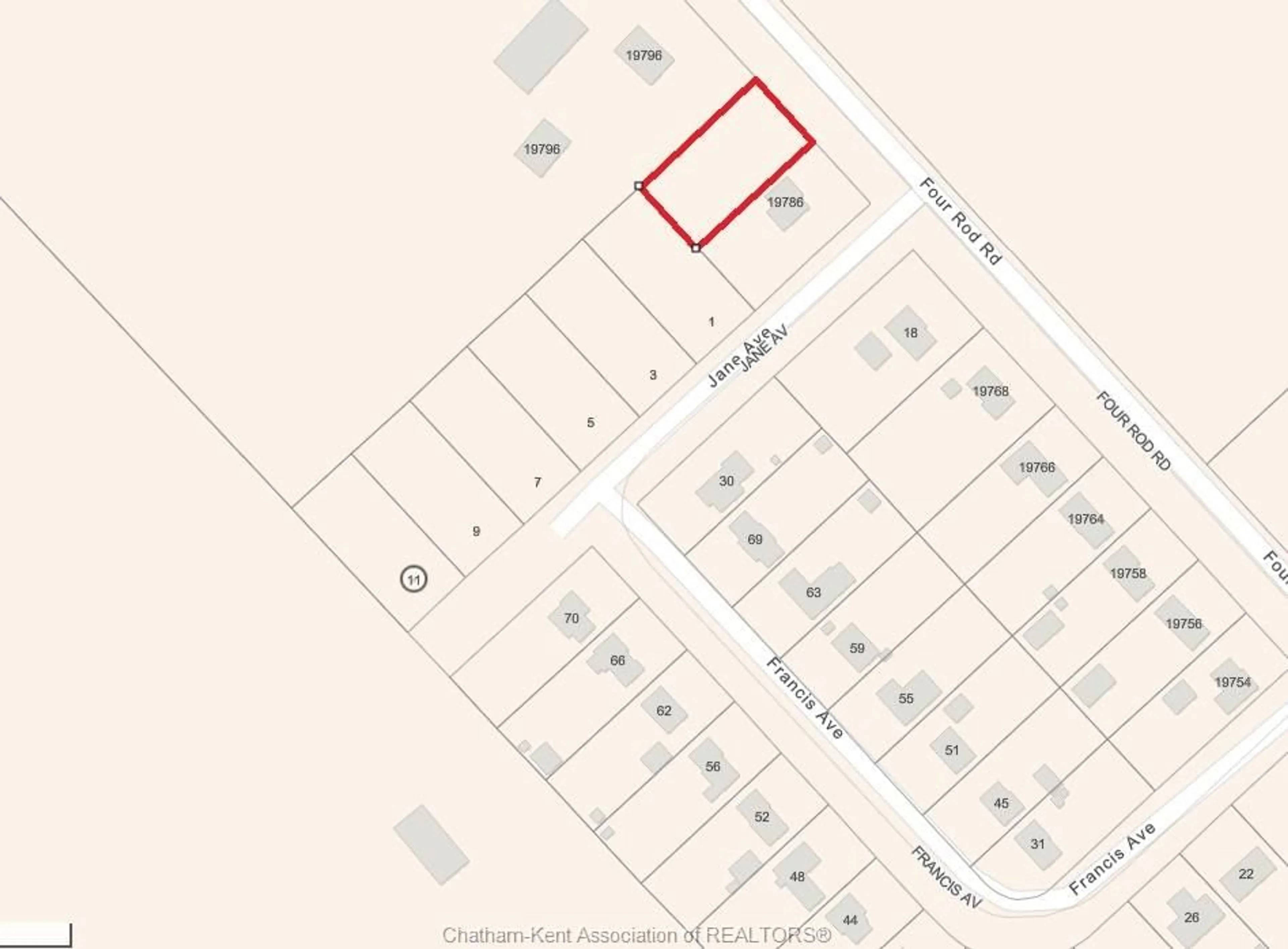 Floor plan for V/L Four Rod Rd, Dealtown Ontario N0P 1A0