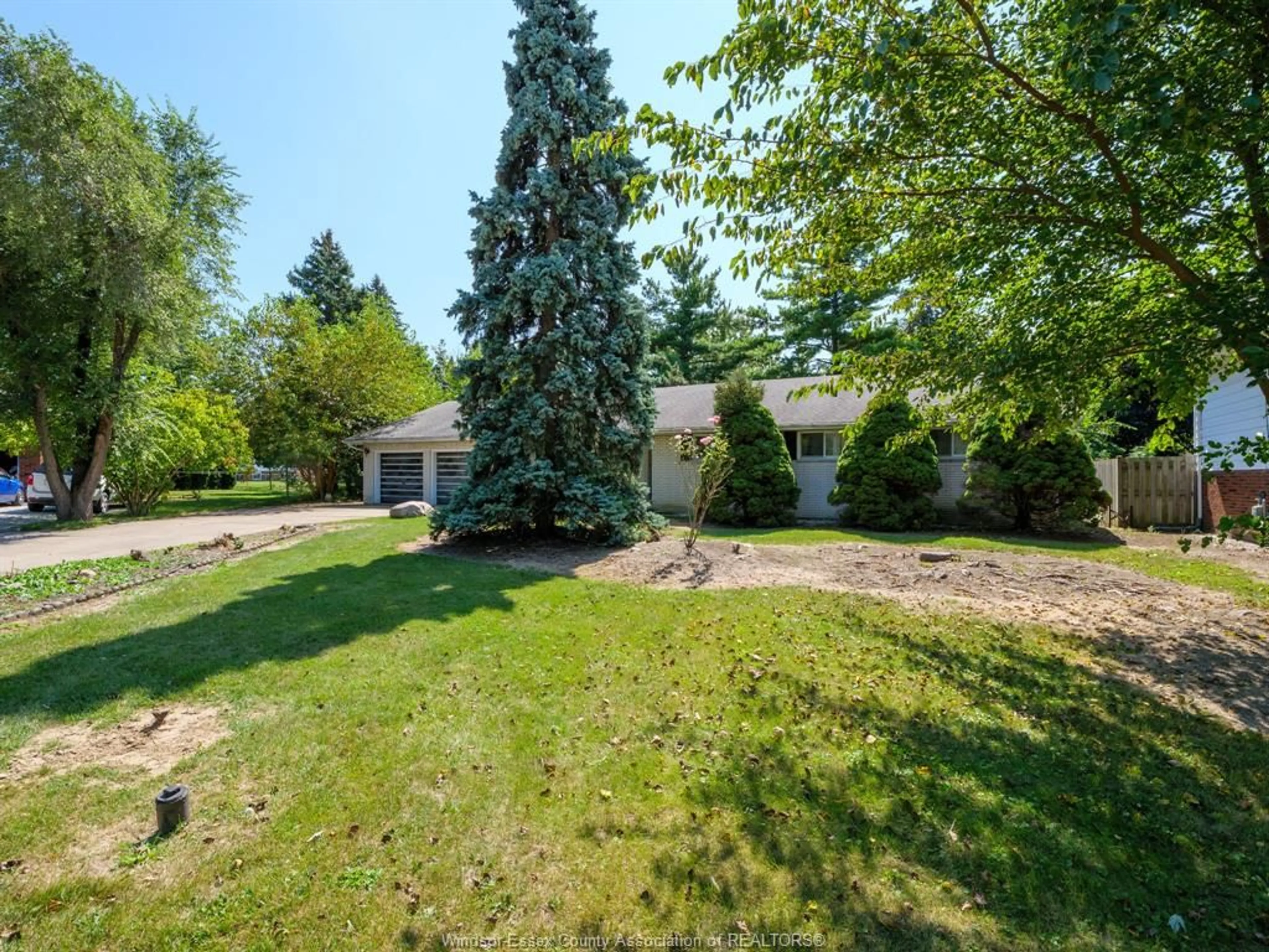A pic from outside/outdoor area/front of a property/back of a property/a pic from drone, forest/trees view for 44 Spring Crt, Amherstburg Ontario N9V 3A9