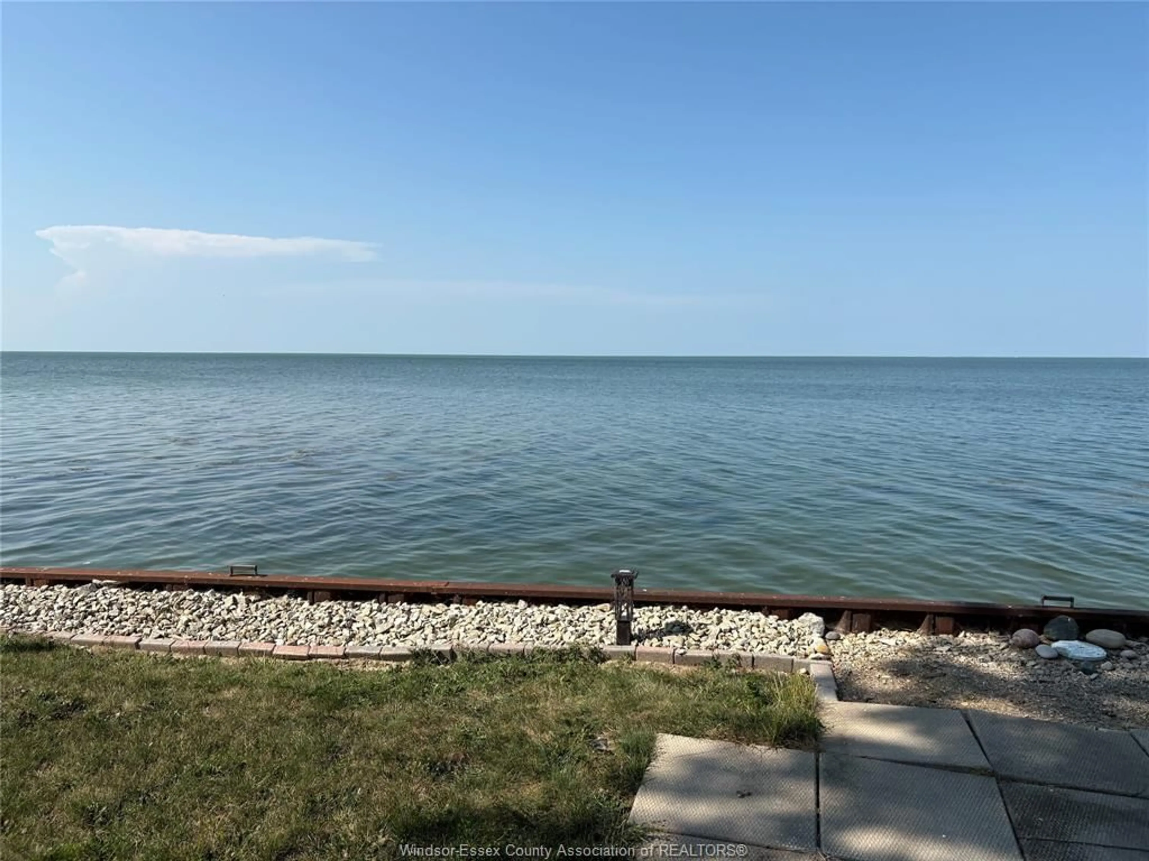 A pic from outside/outdoor area/front of a property/back of a property/a pic from drone, water/lake/river/ocean view for 7654 ST CLAIR, Lakeshore Ontario N0R 1N0