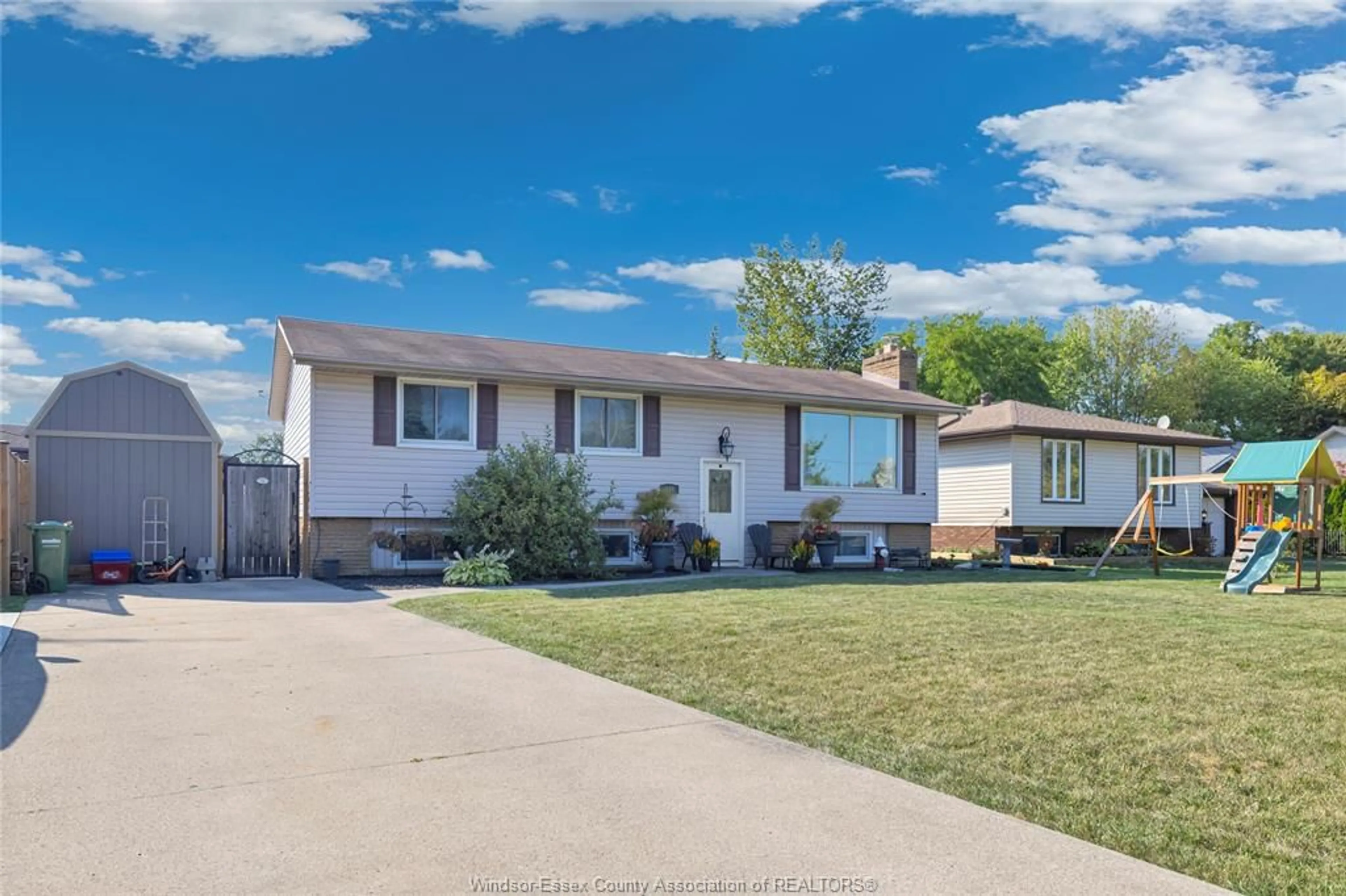 Home with vinyl exterior material, street for 144 DUCHARME, Belle River Ontario N0R 1A0