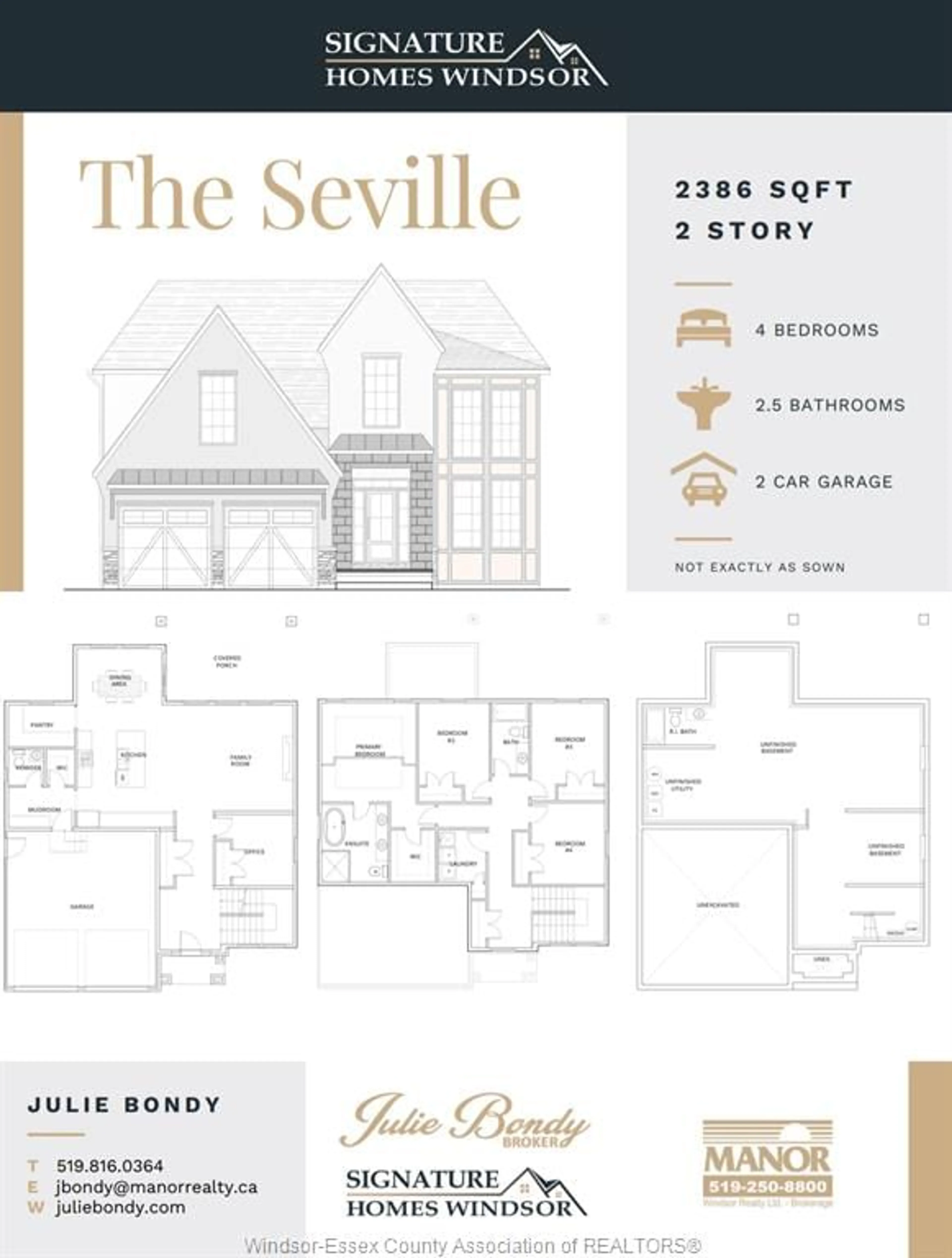 Floor plan for 2512 MAYFAIR, LaSalle Ontario N9J 0E5