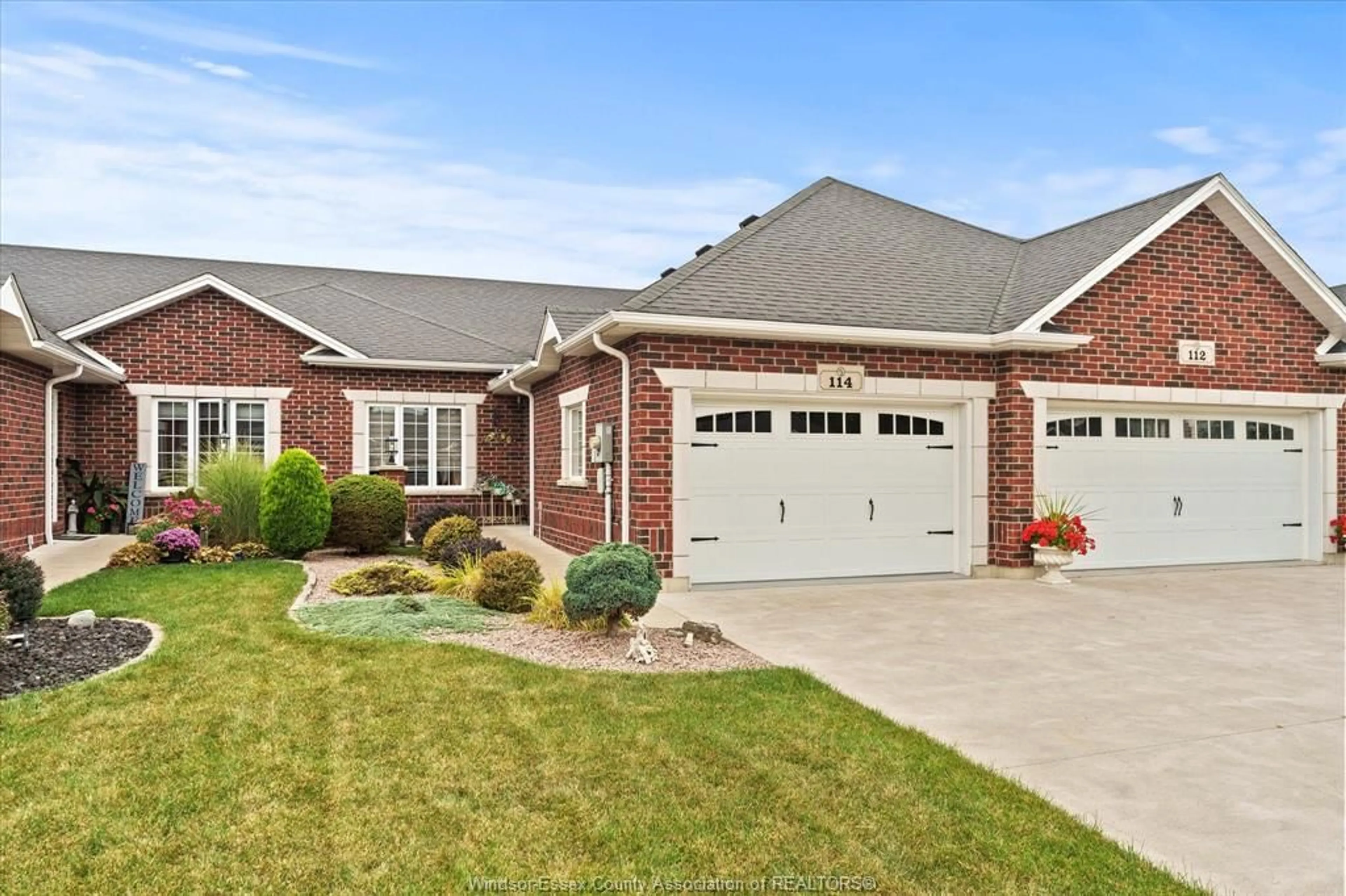Home with brick exterior material, street for 114 KIMBALL Dr, Essex Ontario N8M 0B8