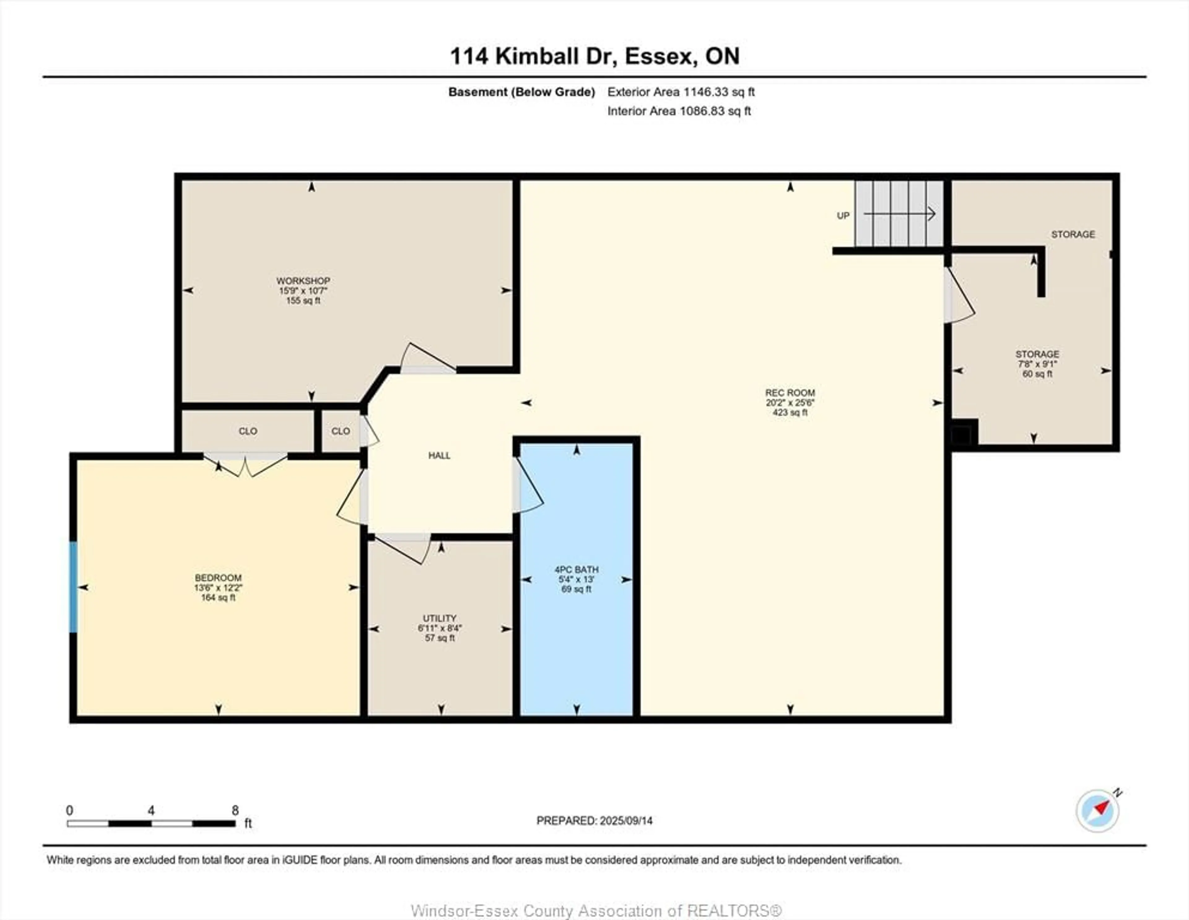 Floor plan for 114 KIMBALL Dr, Essex Ontario N8M 0B8