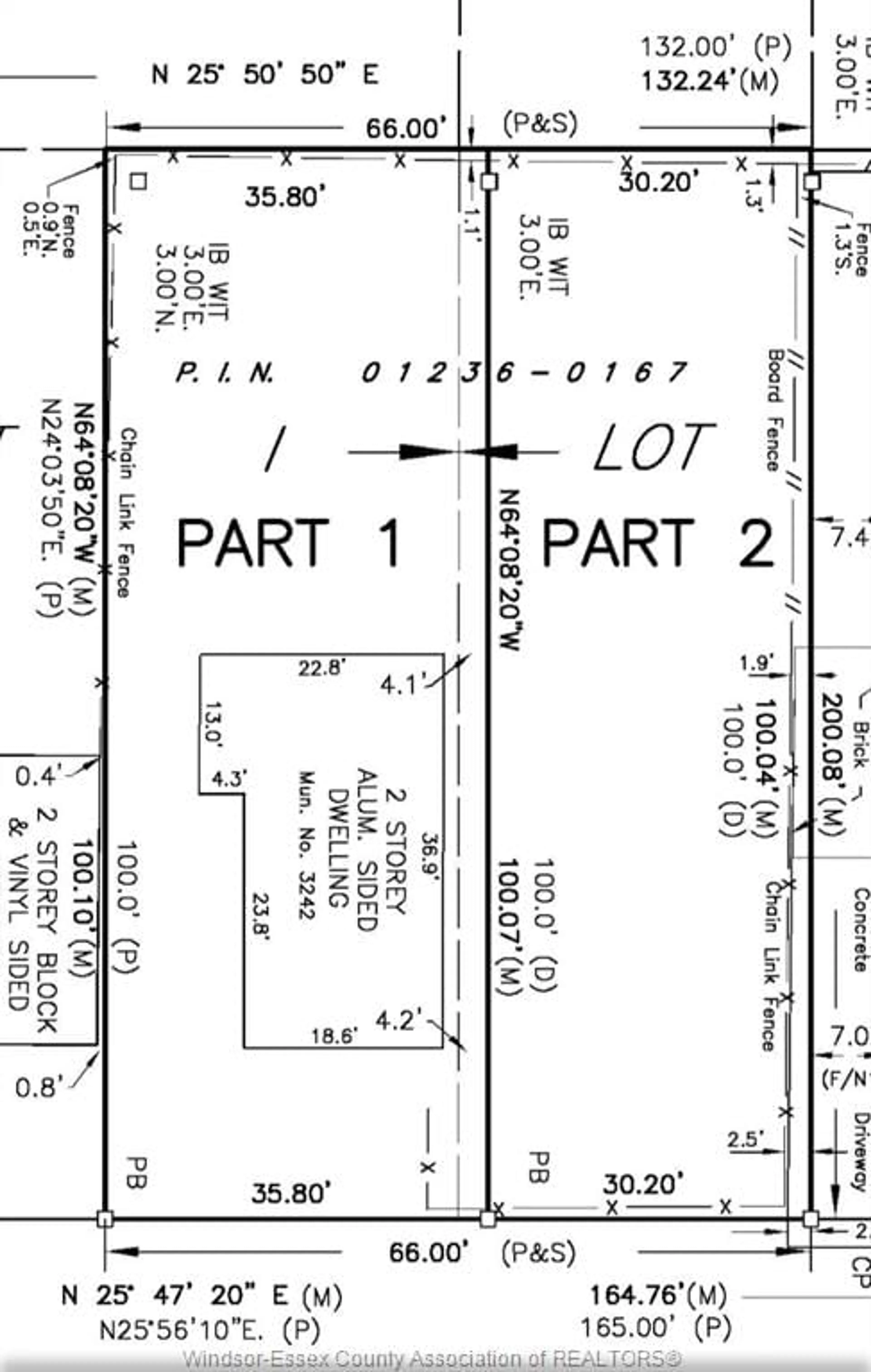 Picture of a map for 3242 BABY St, Windsor Ontario N9C 1K5