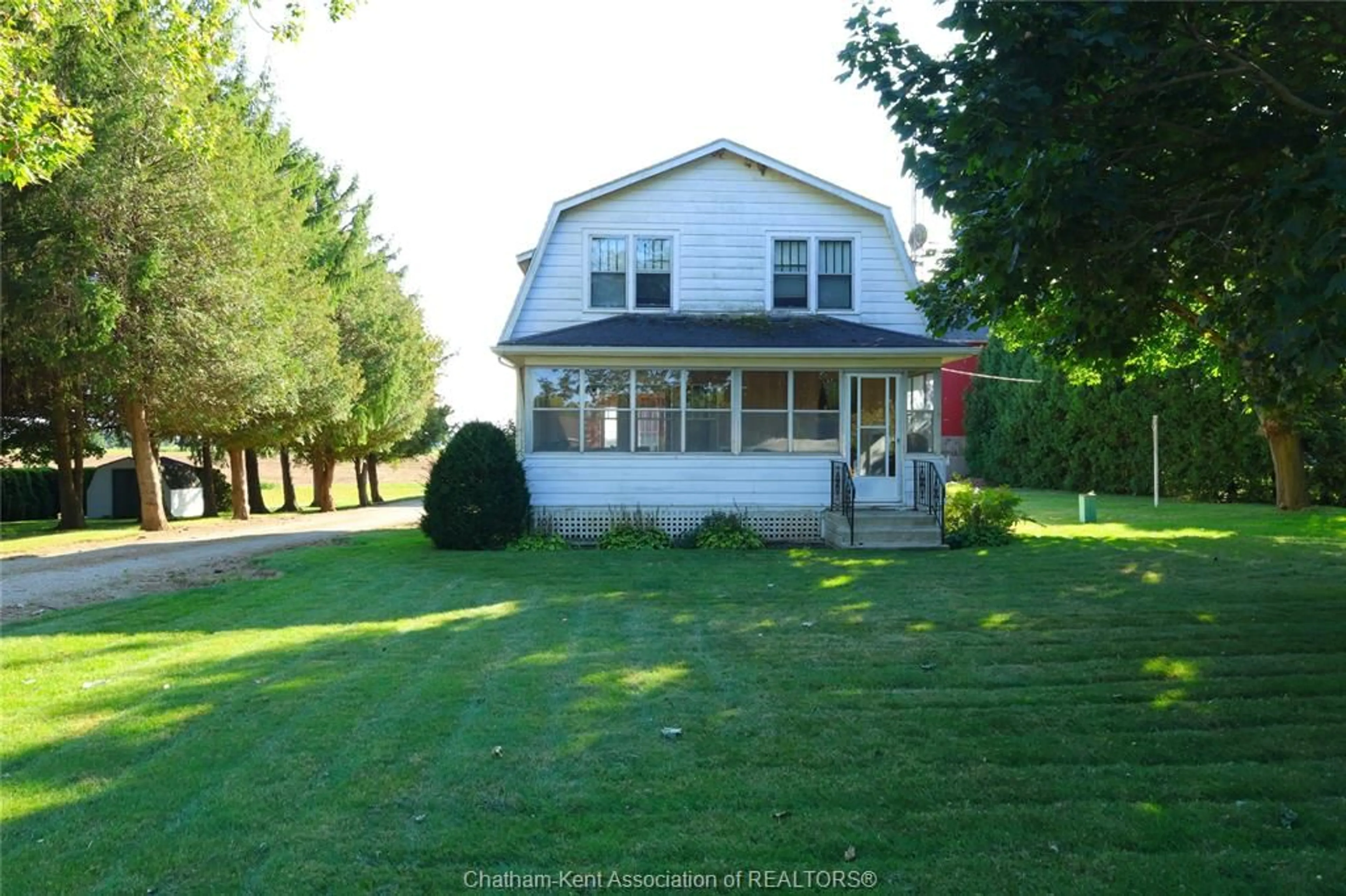 A pic from outside/outdoor area/front of a property/back of a property/a pic from drone, street for 18784 Erieau Rd, Blenheim Ontario N0P 1A0
