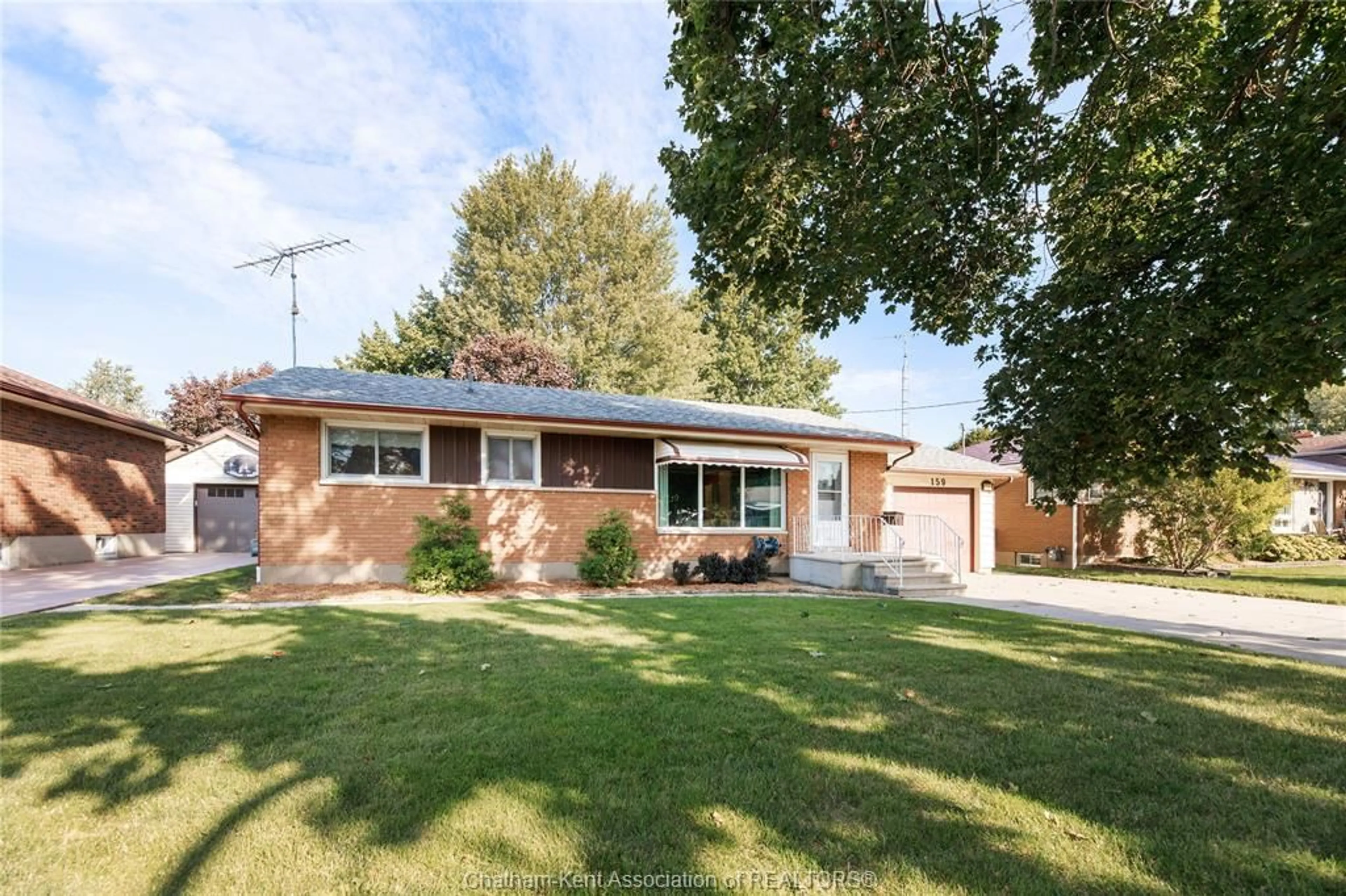 Home with brick exterior material, street for 159 Gregory Dr, Chatham Ontario N7L 2L5