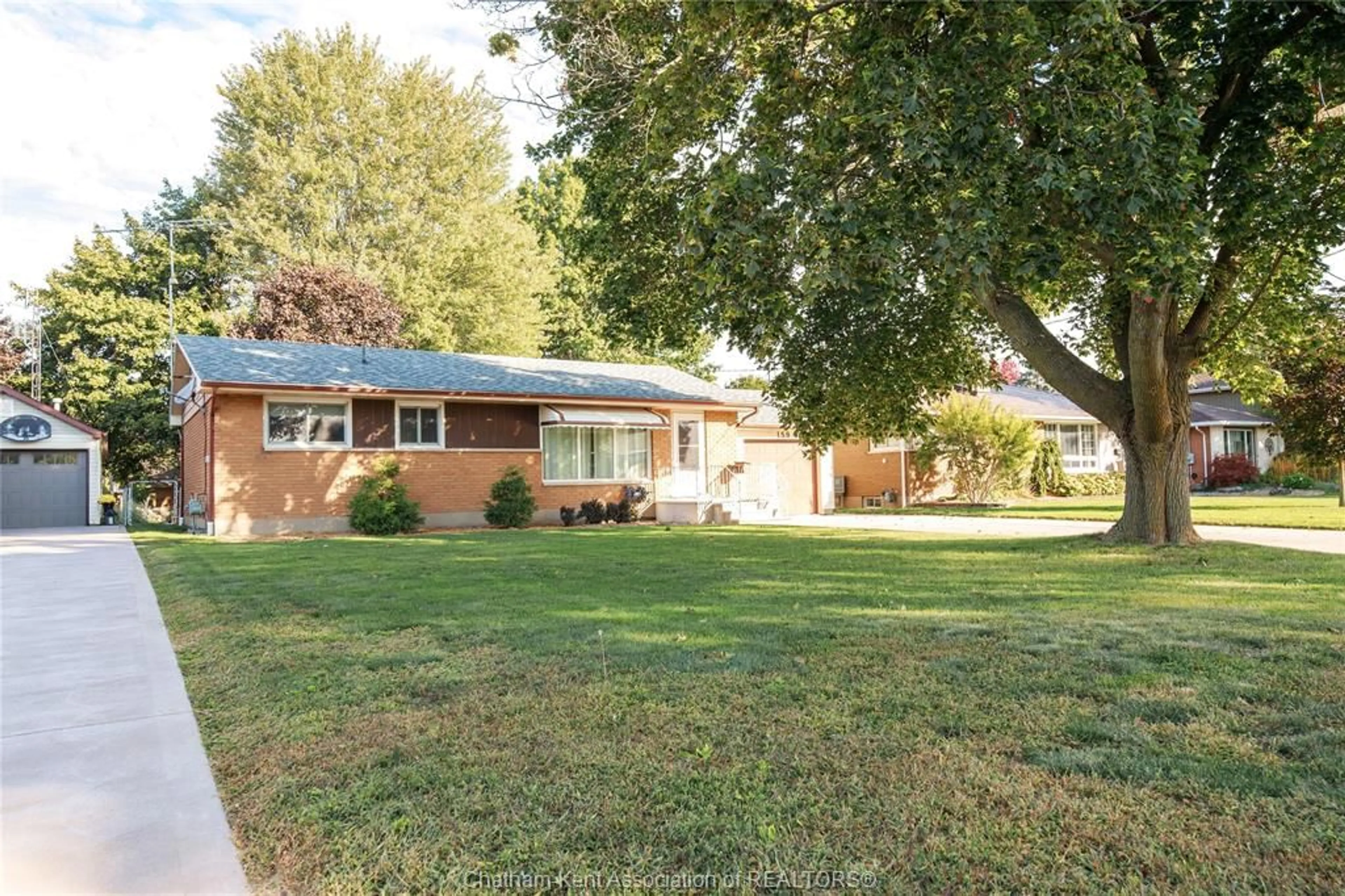 Home with brick exterior material, street for 159 Gregory Dr, Chatham Ontario N7L 2L5