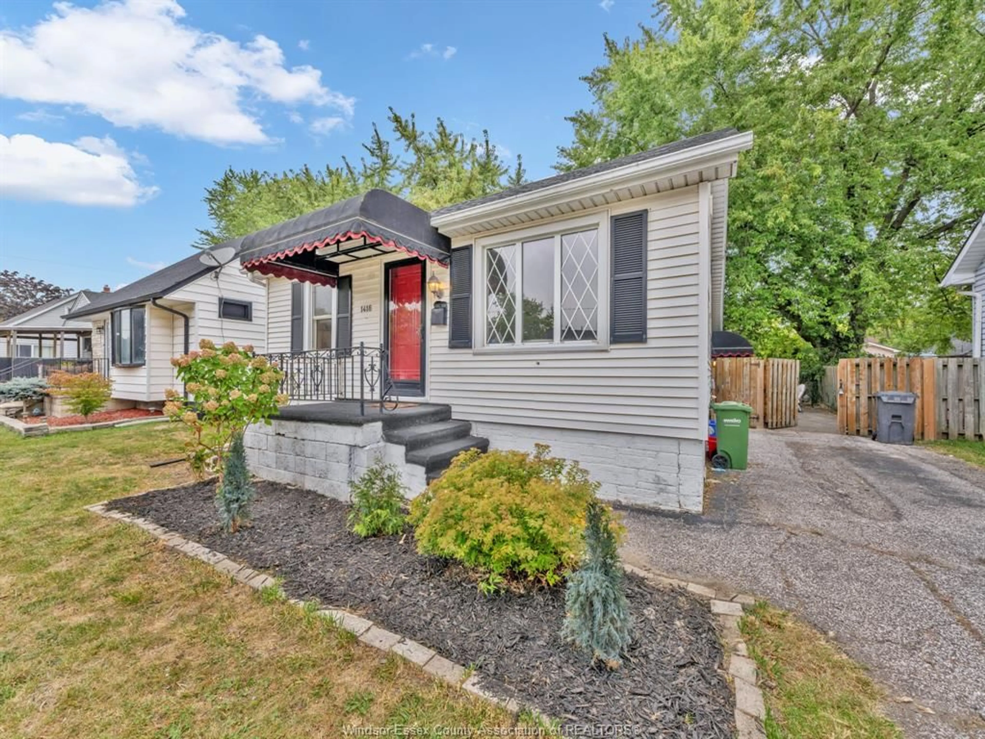 Home with vinyl exterior material, street for 1418 ELLROSE Ave, Windsor Ontario N8Y 3X3