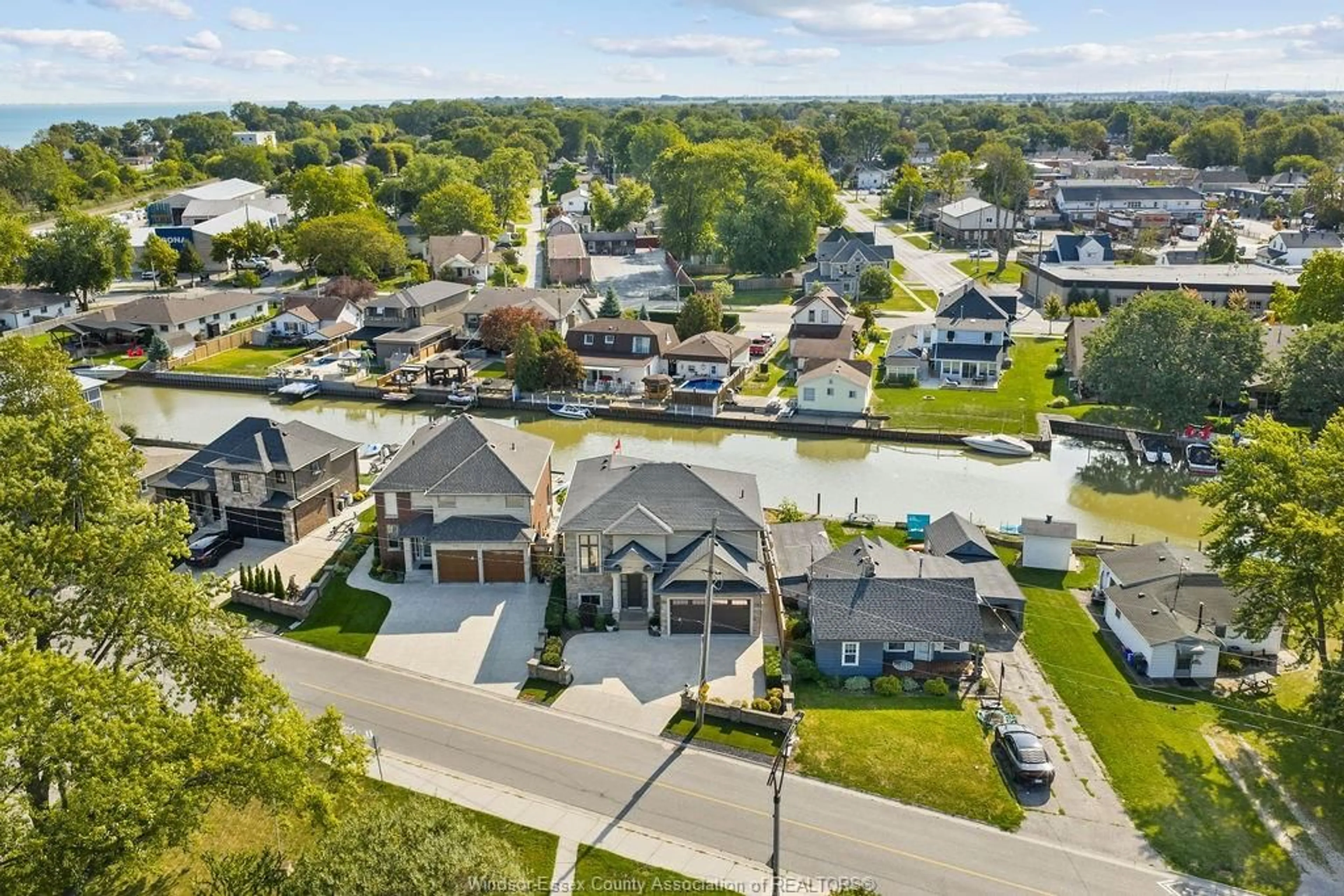 A pic from outside/outdoor area/front of a property/back of a property/a pic from drone, water/lake/river/ocean view for 163 WEST RIVER, Lakeshore Ontario N0R 1A0