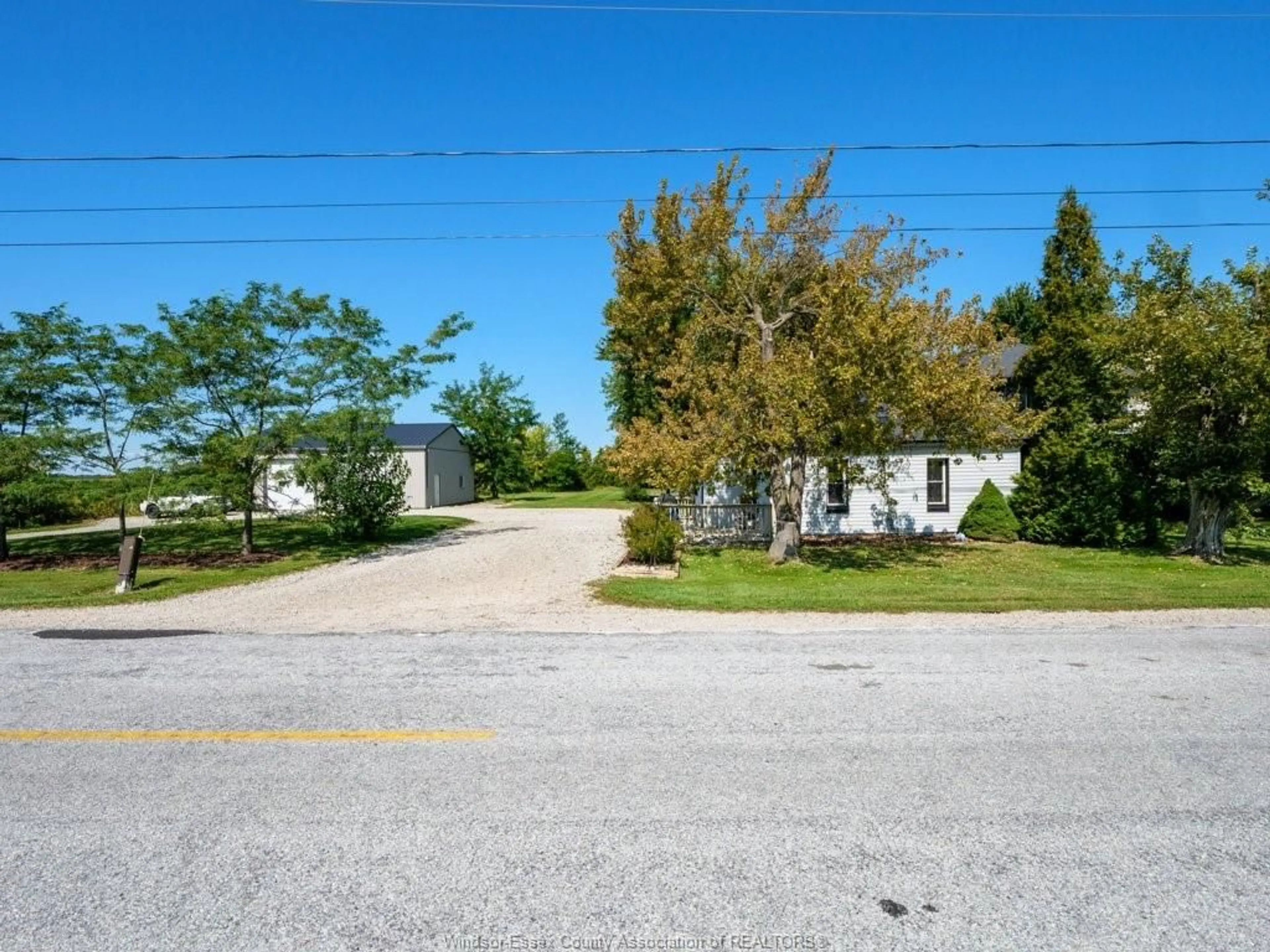 A pic from outside/outdoor area/front of a property/back of a property/a pic from drone, street for 2294 SOUTH MIDDLE Rd, Lakeshore Ontario N0R 1R0