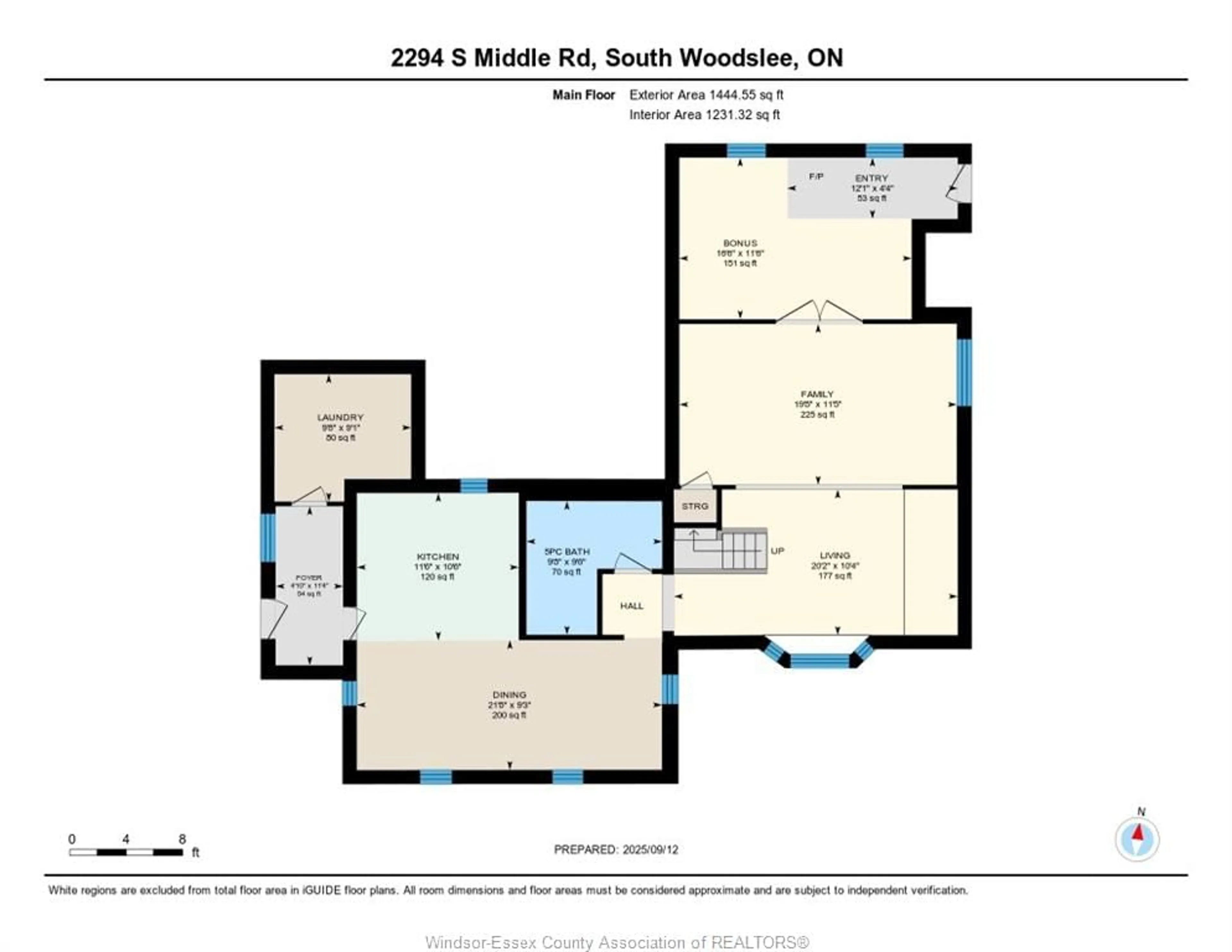 Floor plan for 2294 SOUTH MIDDLE Rd, Lakeshore Ontario N0R 1R0