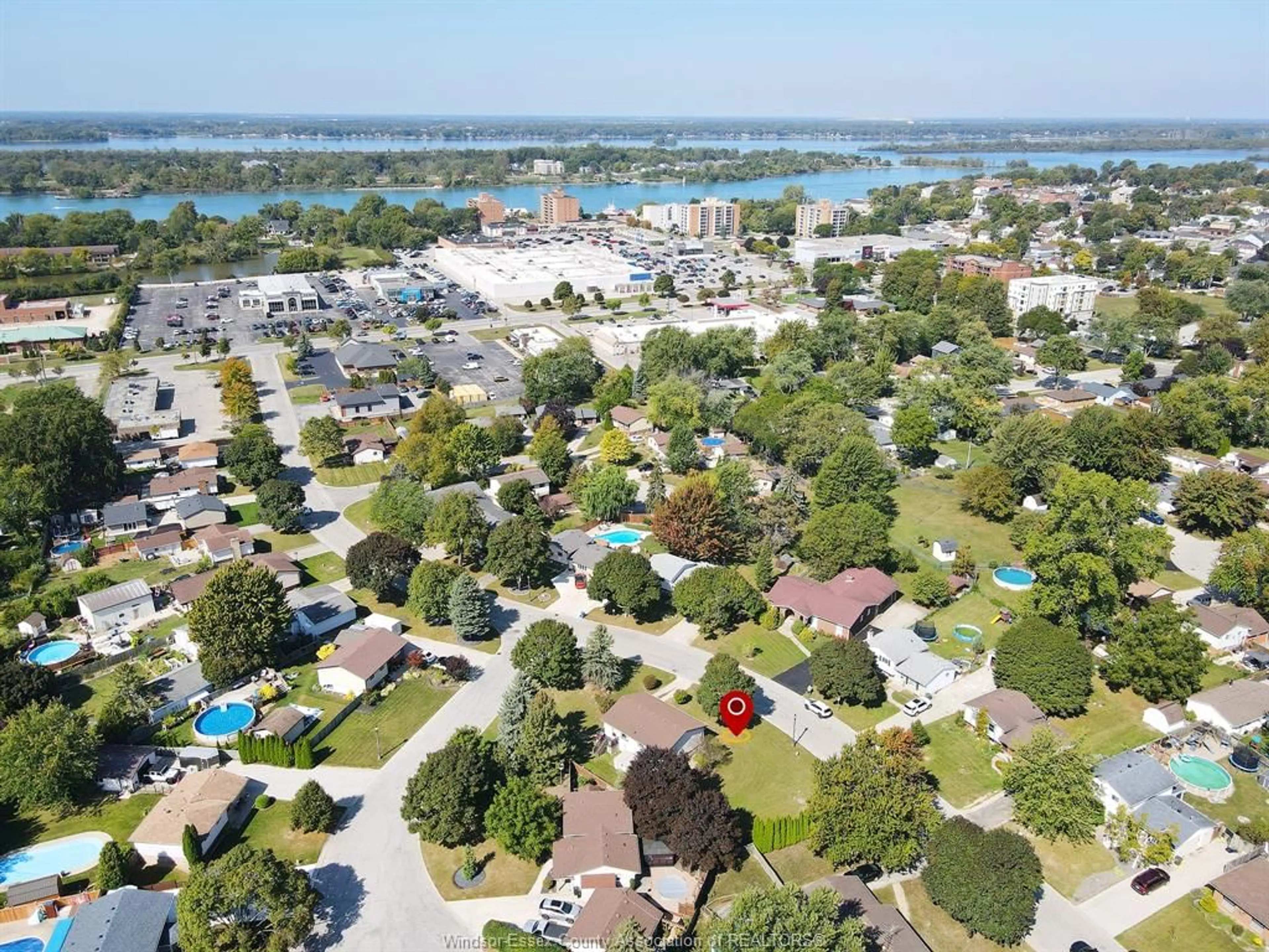A pic from outside/outdoor area/front of a property/back of a property/a pic from drone, water/lake/river/ocean view for 249 MCCURDY, Amherstburg Ontario N9V 3K5