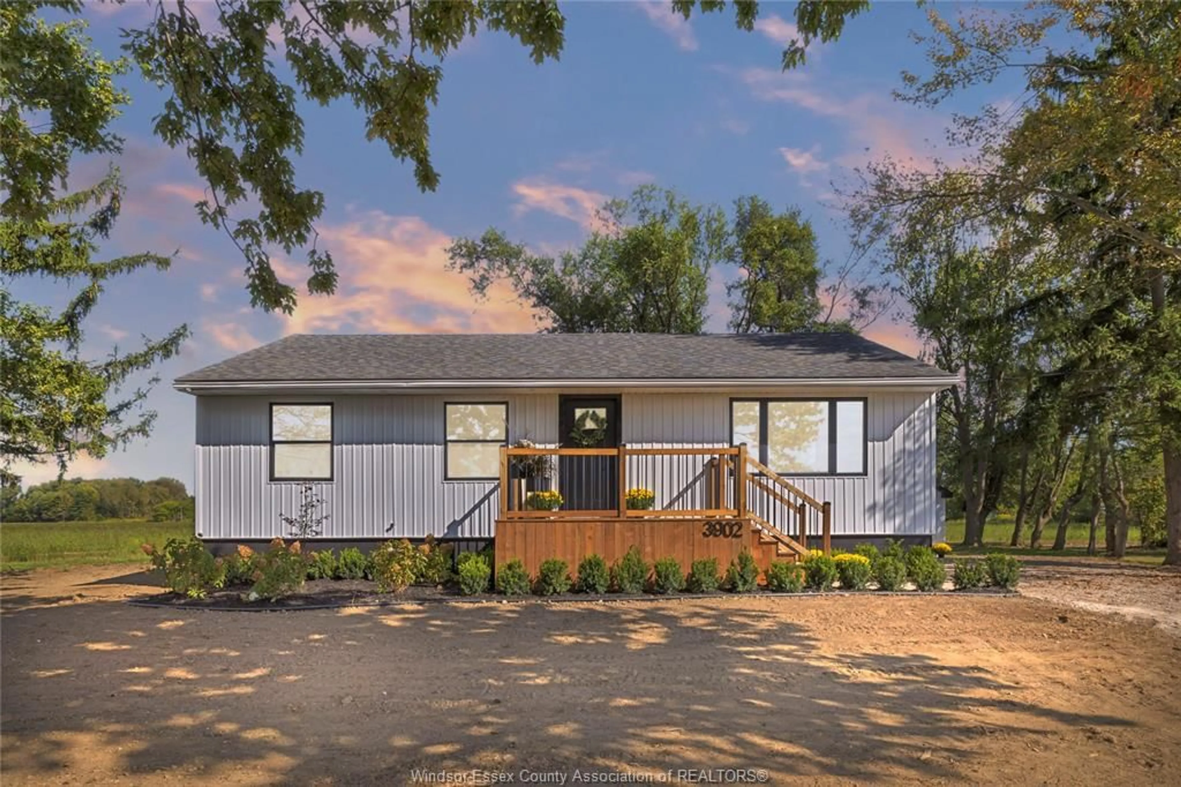 Home with vinyl exterior material, street for 3902 MANNING Rd, Lakeshore Ontario N0R 1K0