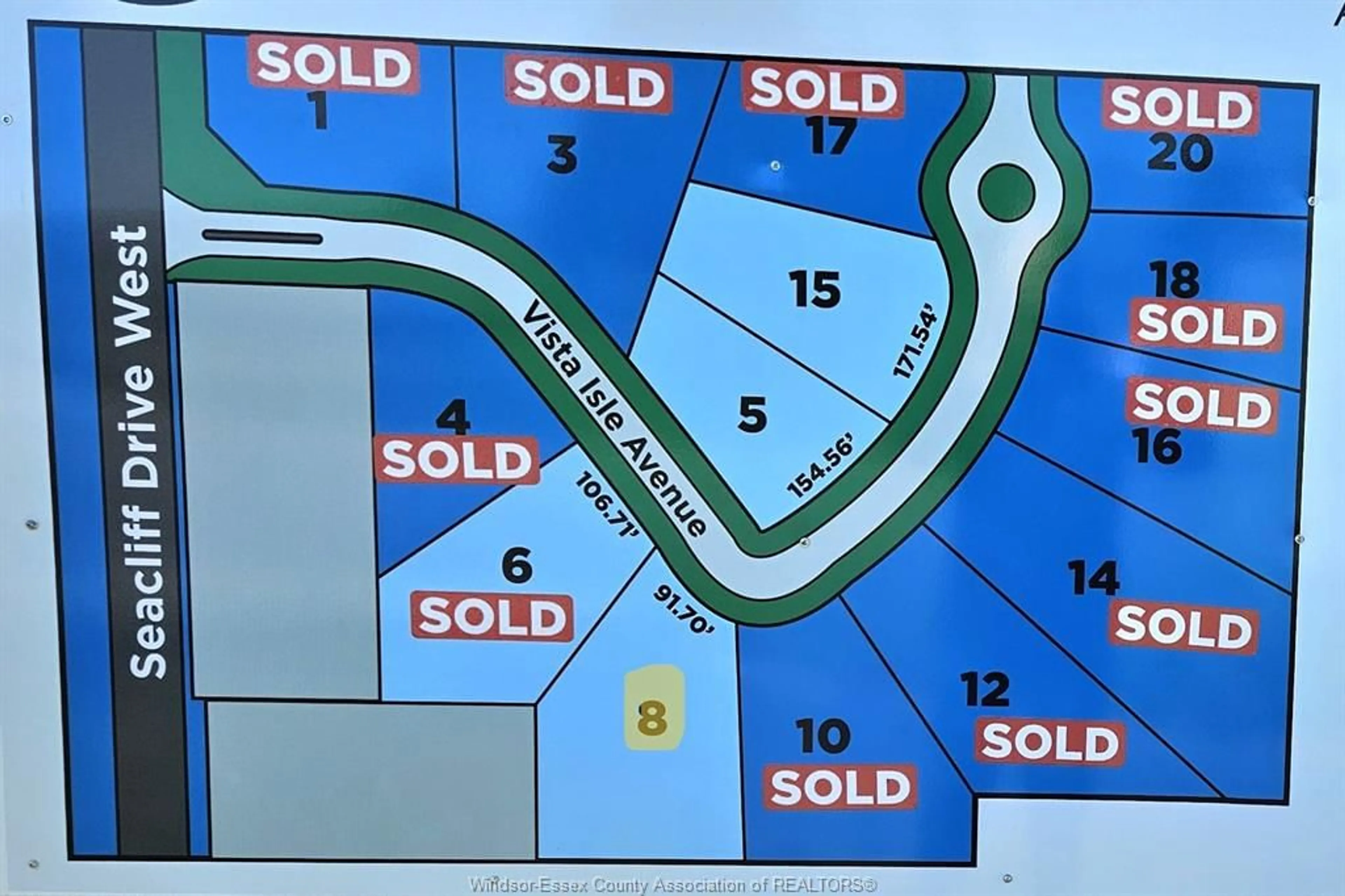 Picture of a map for 8 VISTA ISLE Ave, Leamington Ontario N8H 4C9