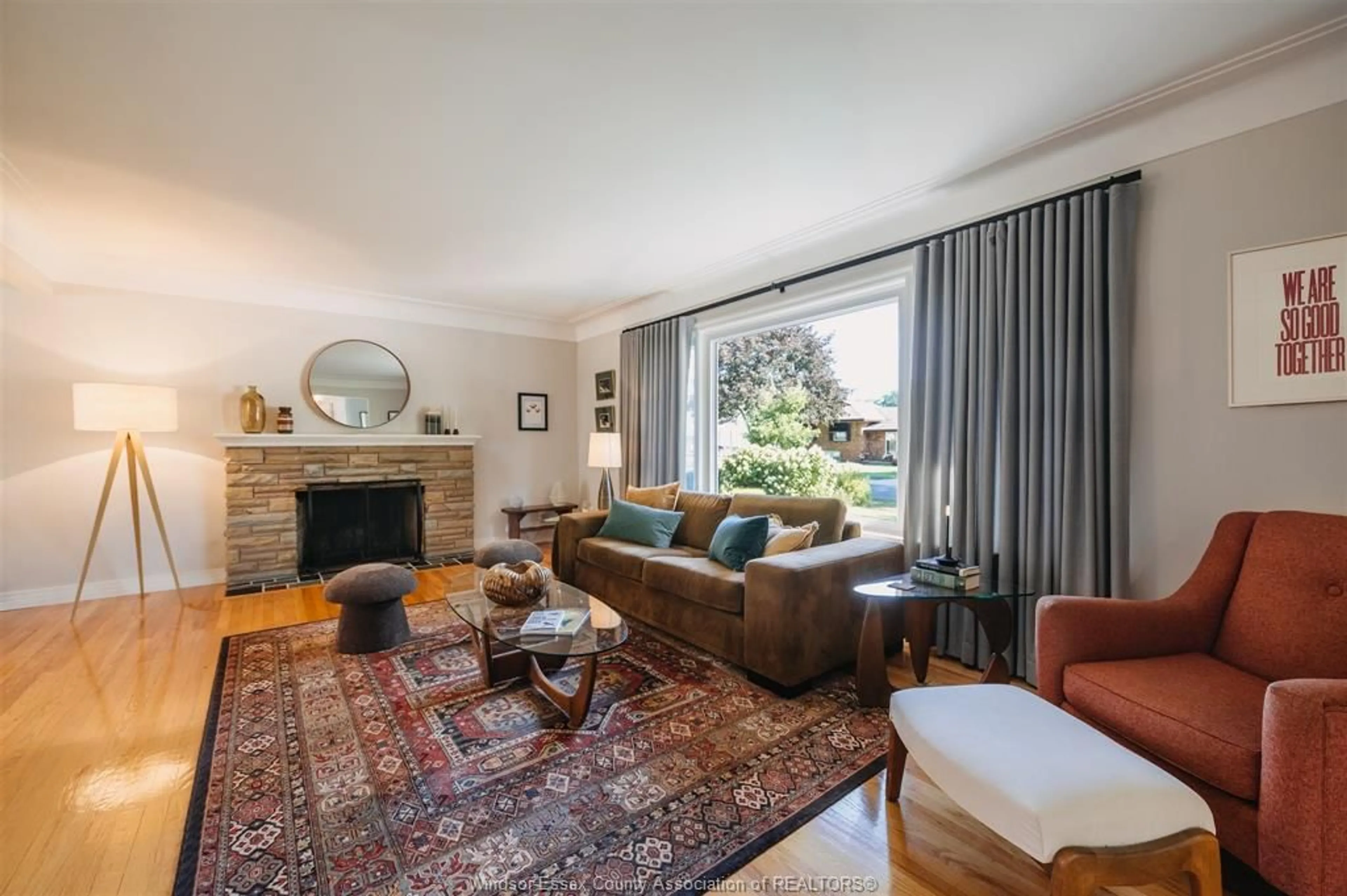 Living room with furniture, carpet floor for 279 Eastlawn Ave, Windsor Ontario N8S 3H1