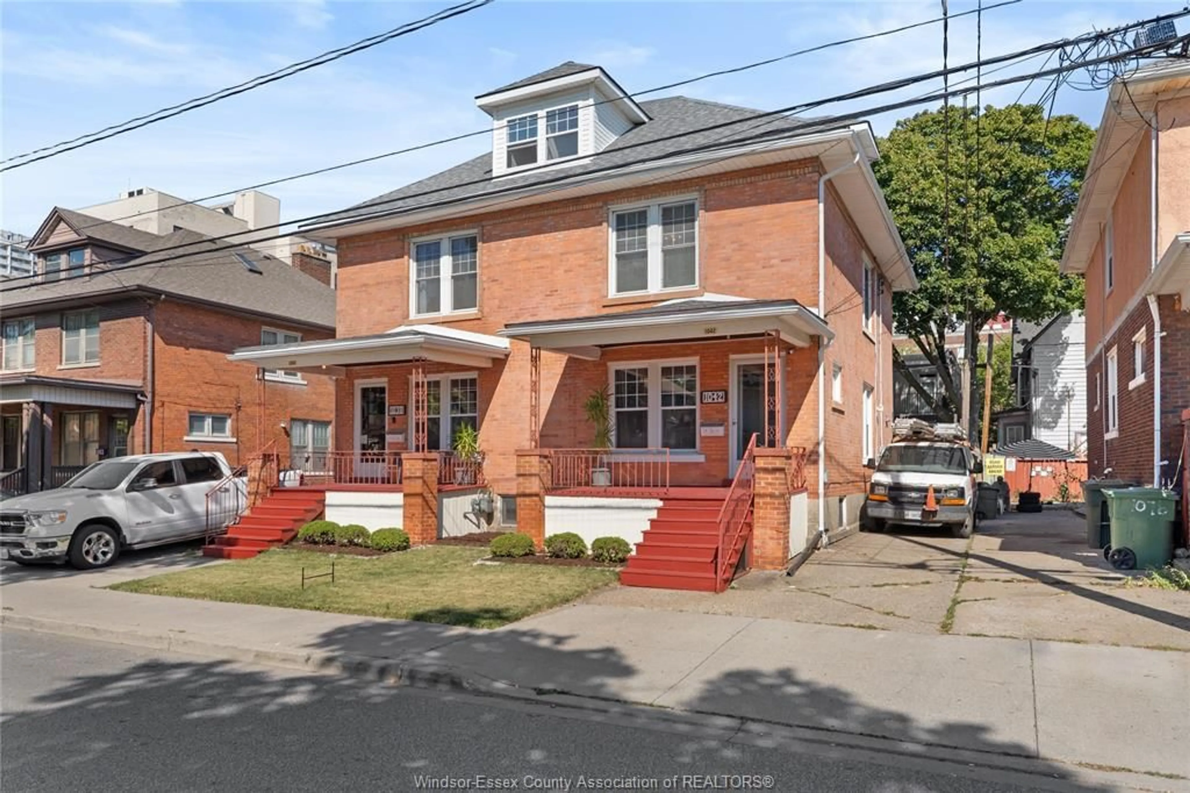 Home with brick exterior material, street for 1038-1042 PELISSIER St, Windsor Ontario N9A 4L7